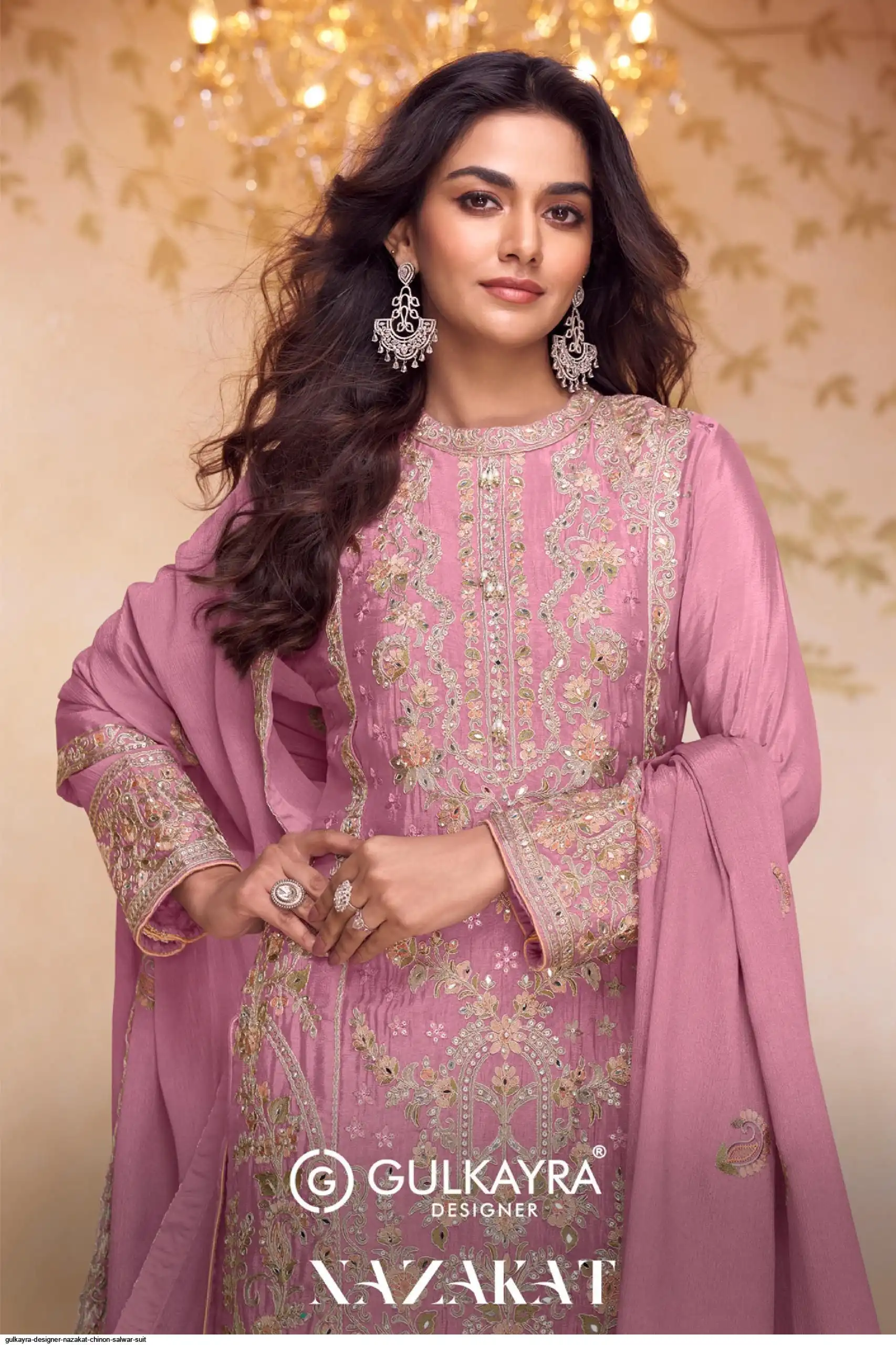 GULKAYRA DESIGNER NAZAKAT CHINON SALWAR SUIT 6776 B