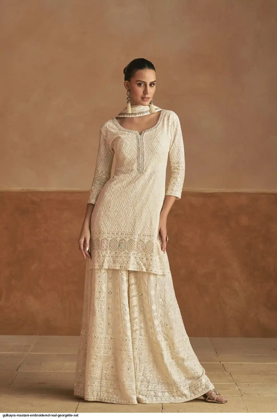 GULKAYRA MASTANI EMBROIDERED REAL GEORGETTE SET 7535