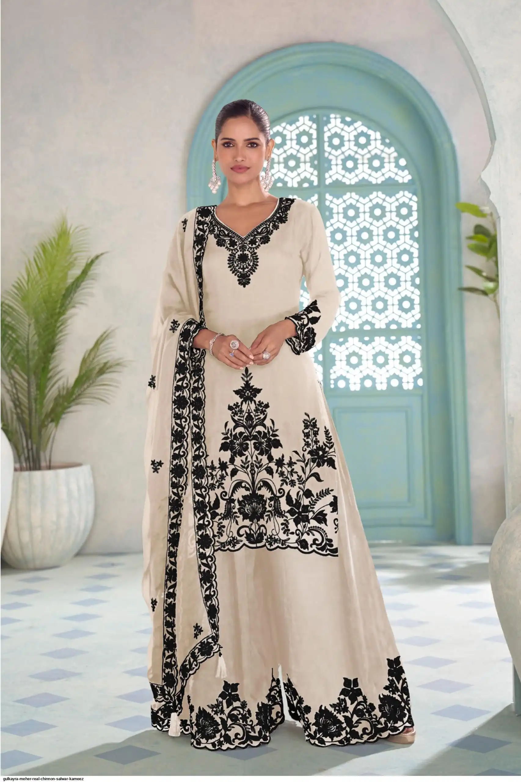 GULKAYRA MEHER REAL CHINNON SALWAR KAMEEZ 1