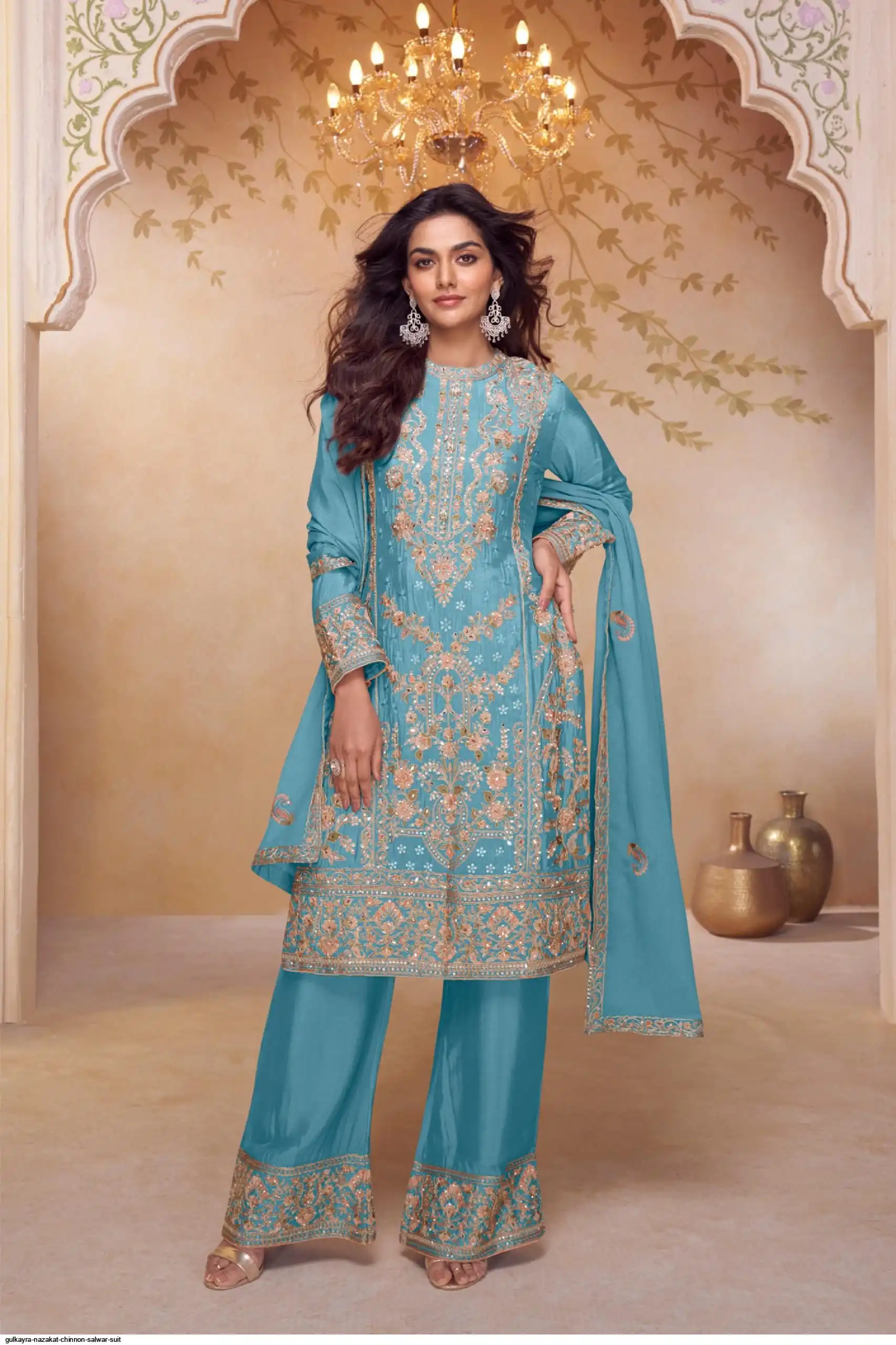 GULKAYRA NAZAKAT CHINNON SALWAR SUIT C