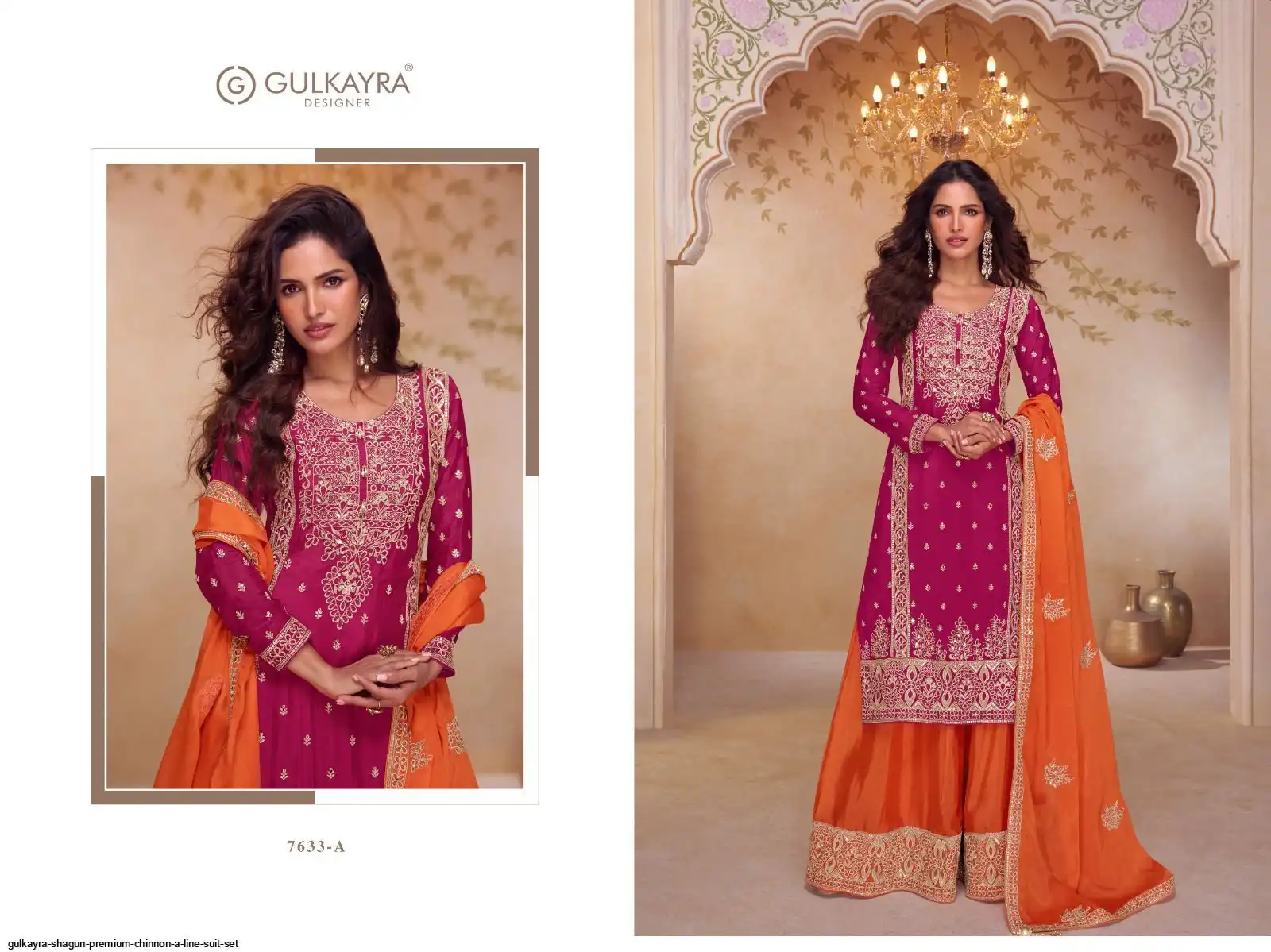 GULKAYRA SHAGUN PREMIUM CHINNON A LINE SUIT SET A