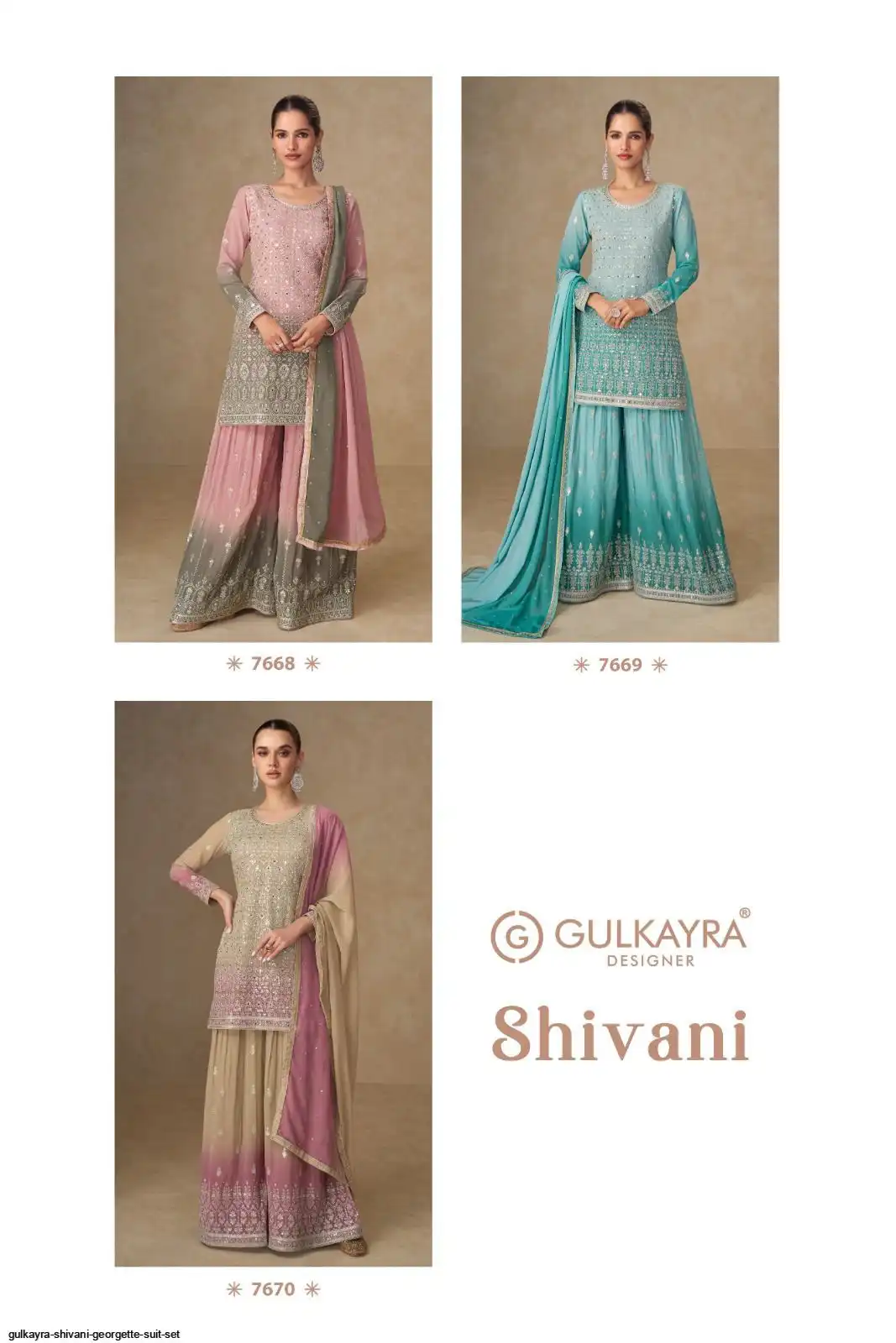 GULKAYRA SHIVANI GEORGETTE SUIT SET