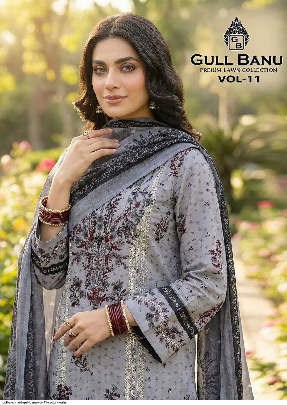 Gull Multan Gull A Ahmed Gull Banu Vol 11 Cotton Kurtis Wholesale
