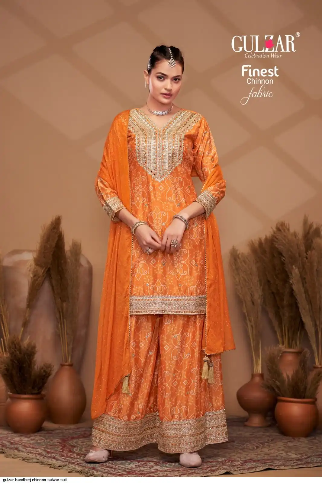 GULZAR BANDHREJ CHINNON SALWAR SUIT 2151