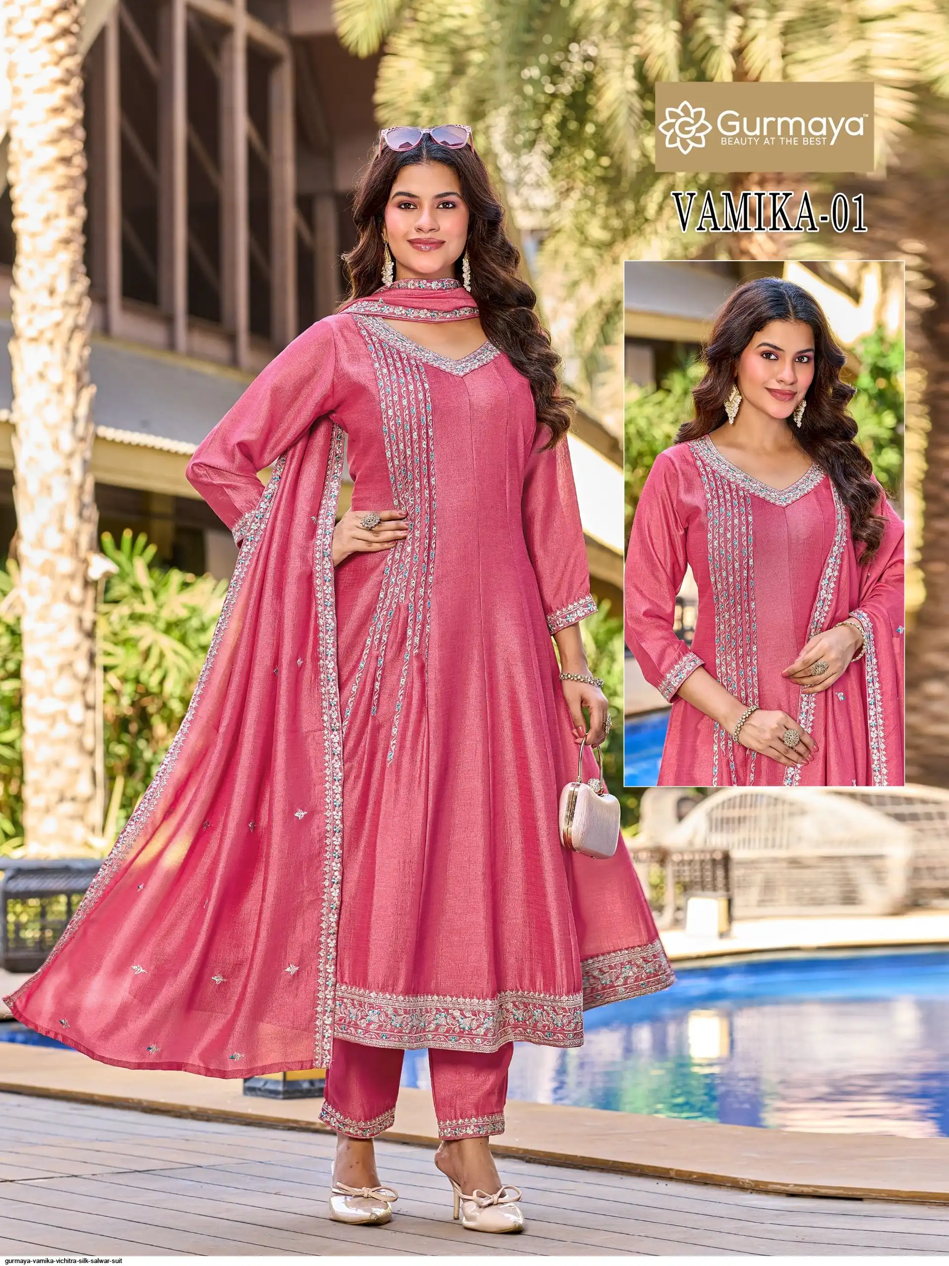 GURMAYA VAMIKA VICHITRA SILK SALWAR SUIT 01