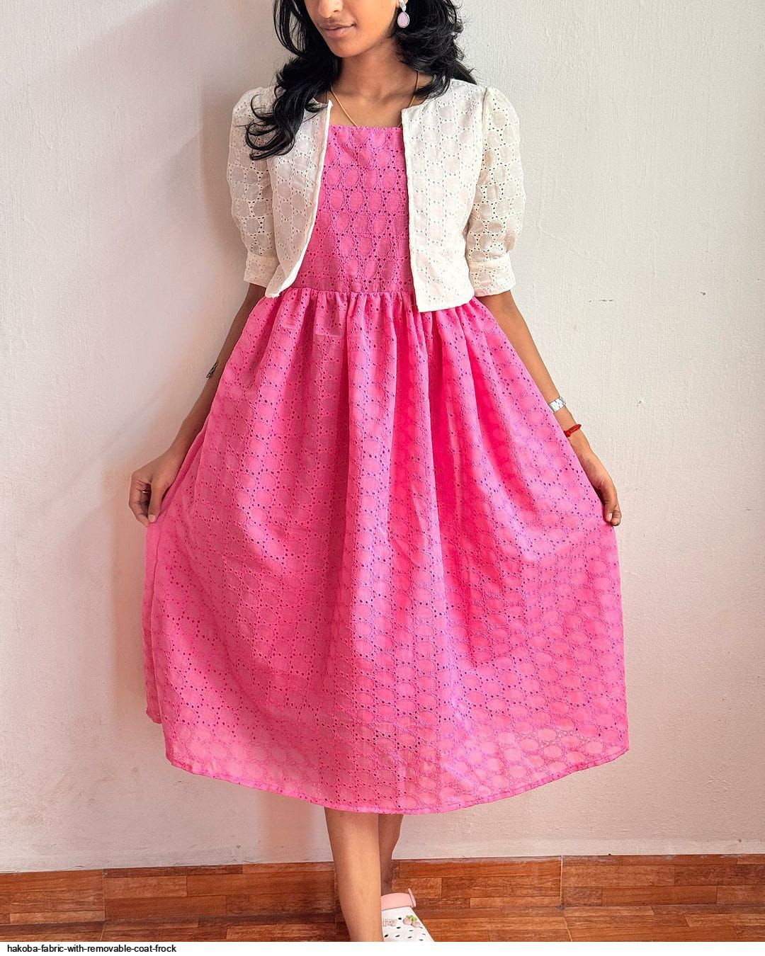 HAKOBA FABRIC WITH REMOVABLE COAT FROCK B