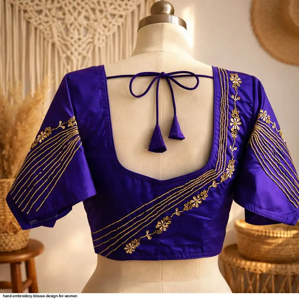 HAND EMBROIDERY BLOUSE DESIGN FOR WOMEN 3