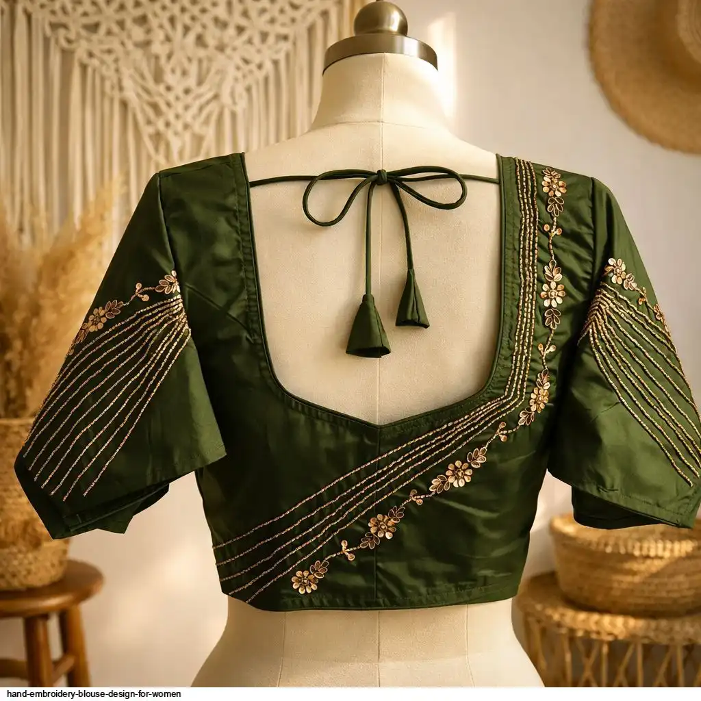 HAND EMBROIDERY BLOUSE DESIGN FOR WOMEN 1