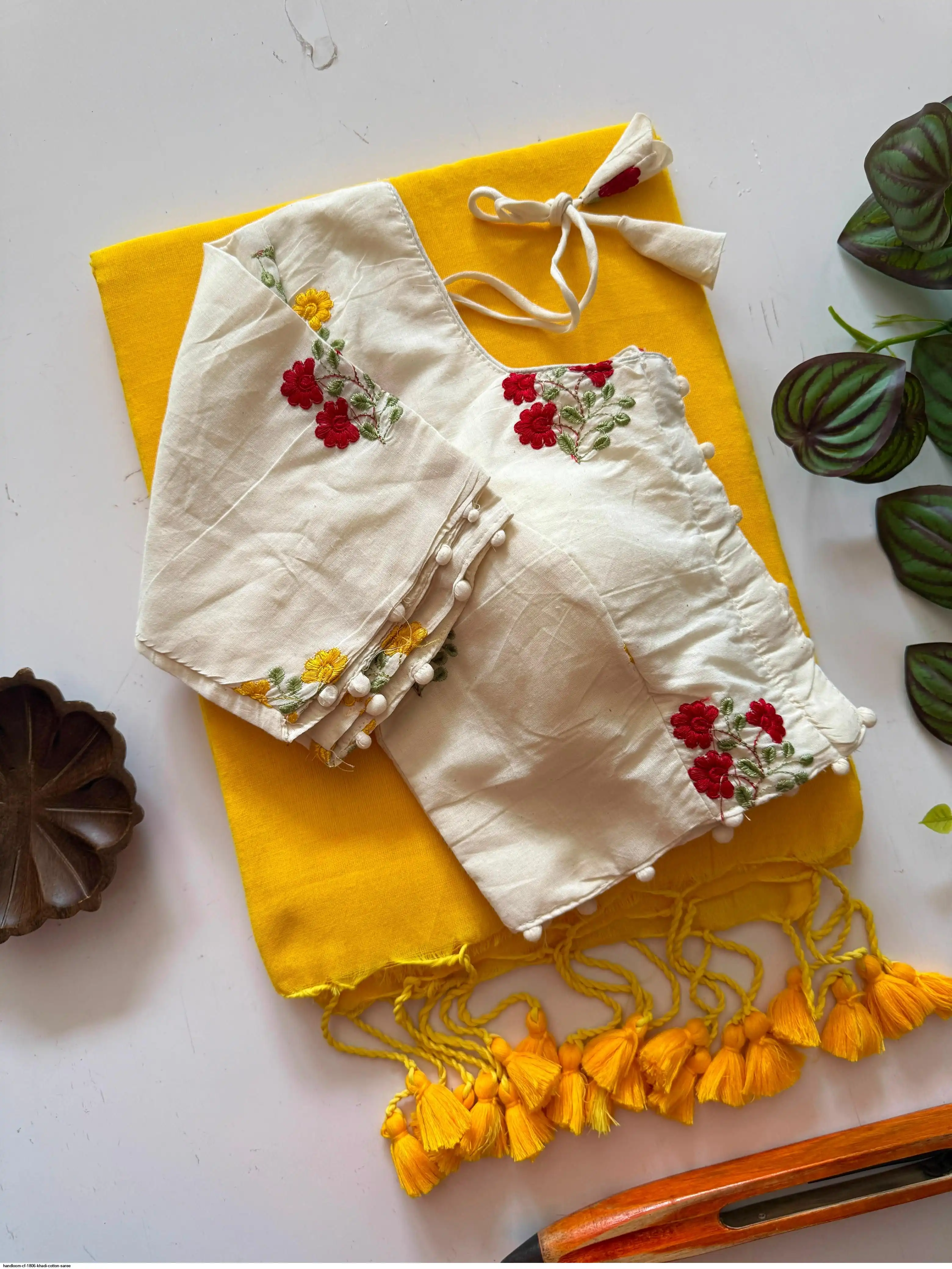 HANDLOOM CF 1806 KHADI COTTON SAREE 2