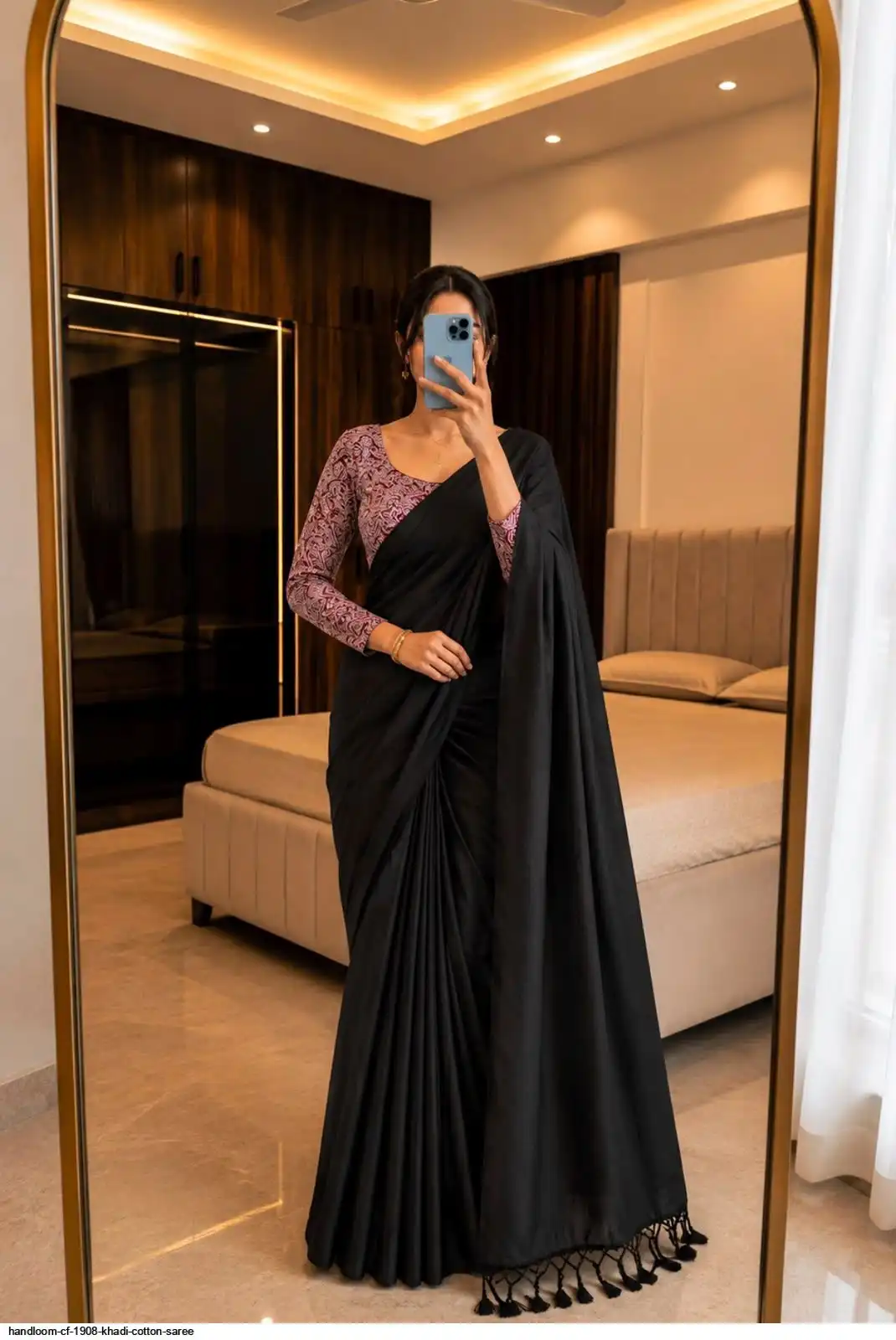 HANDLOOM CF 1908 KHADI COTTON SAREE 1