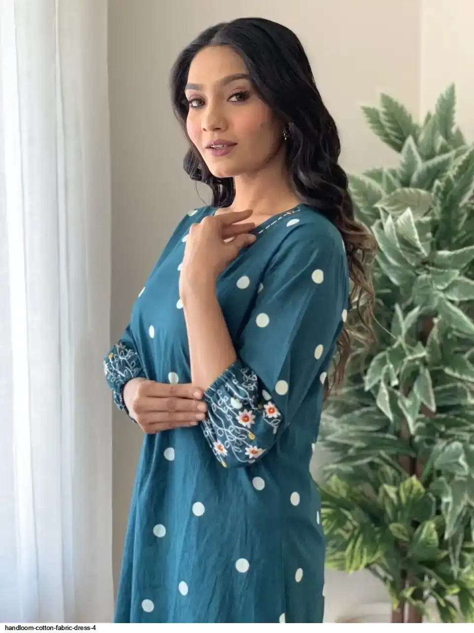 HANDLOOM COTTON FABRIC DRESS 4
