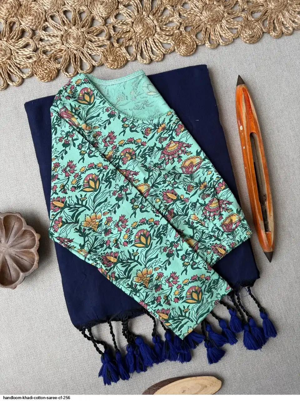 HANDLOOM KHADI COTTON SAREE CF 256 H
