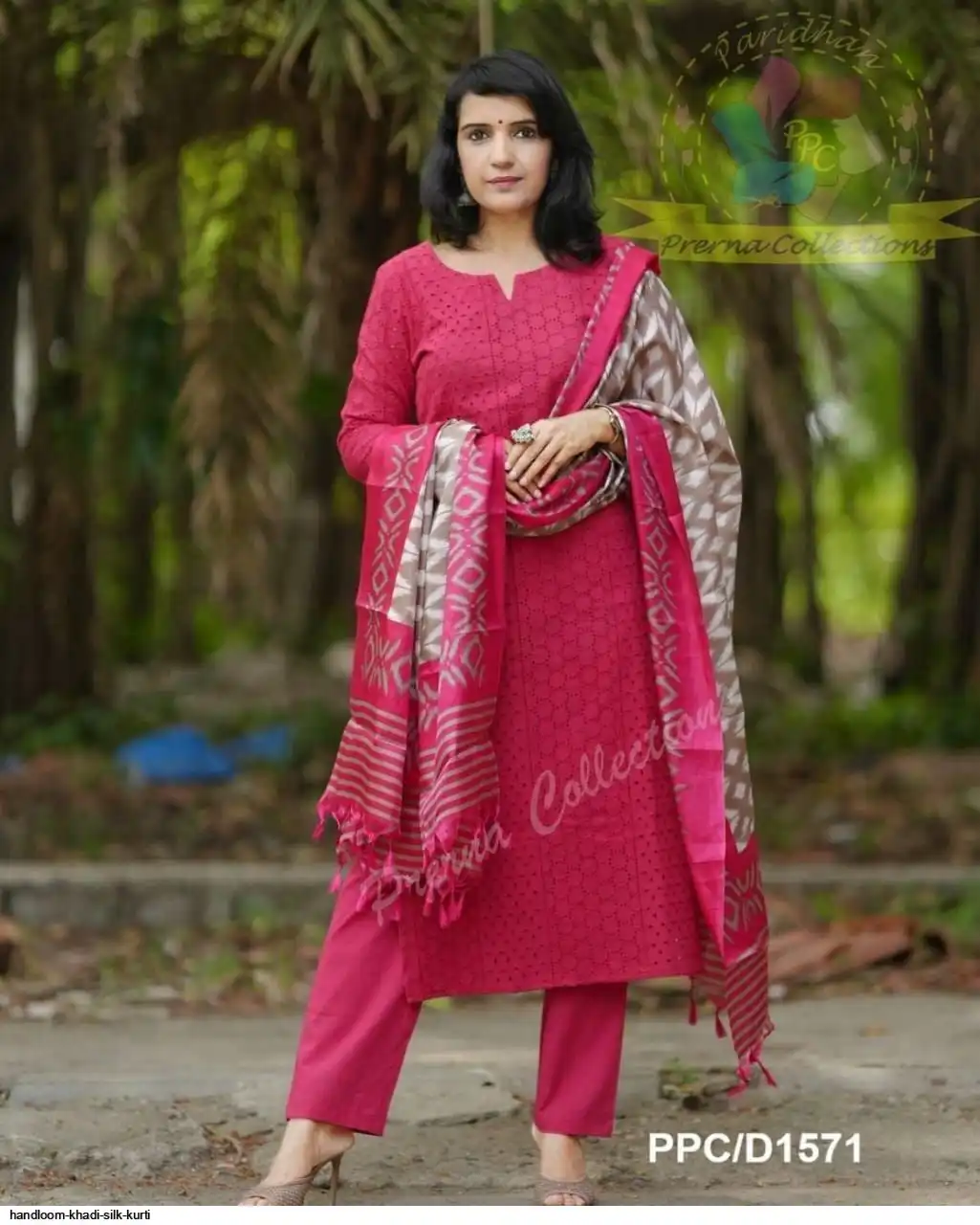 HANDLOOM KHADI SILK KURTI