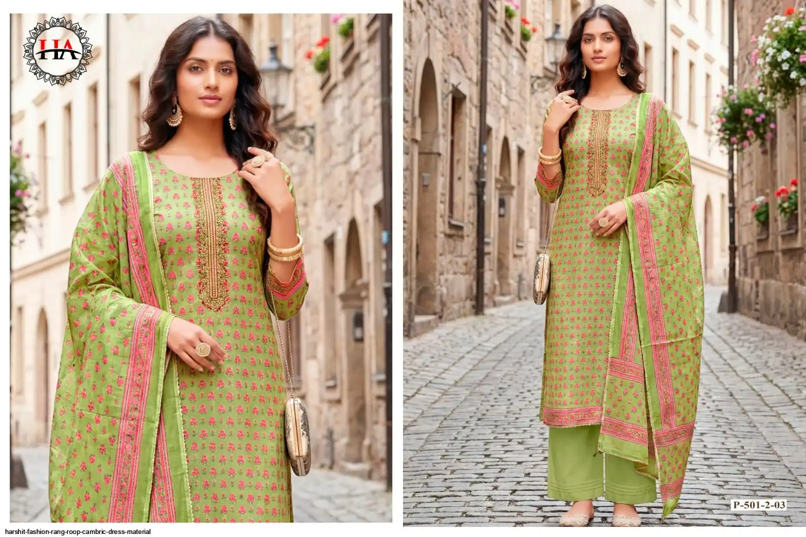 Rang Roop HARSHIT FASHION Rang Roop Cambric Dress Material