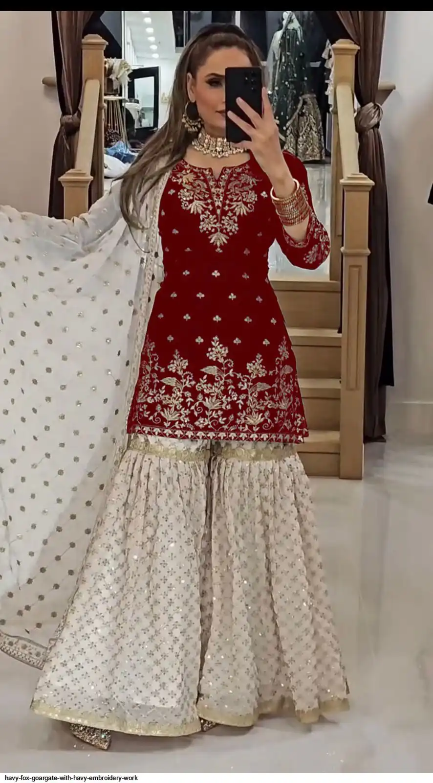 HAVY FOX GOARGATE WITH HAVY EMBROIDERY WORK B