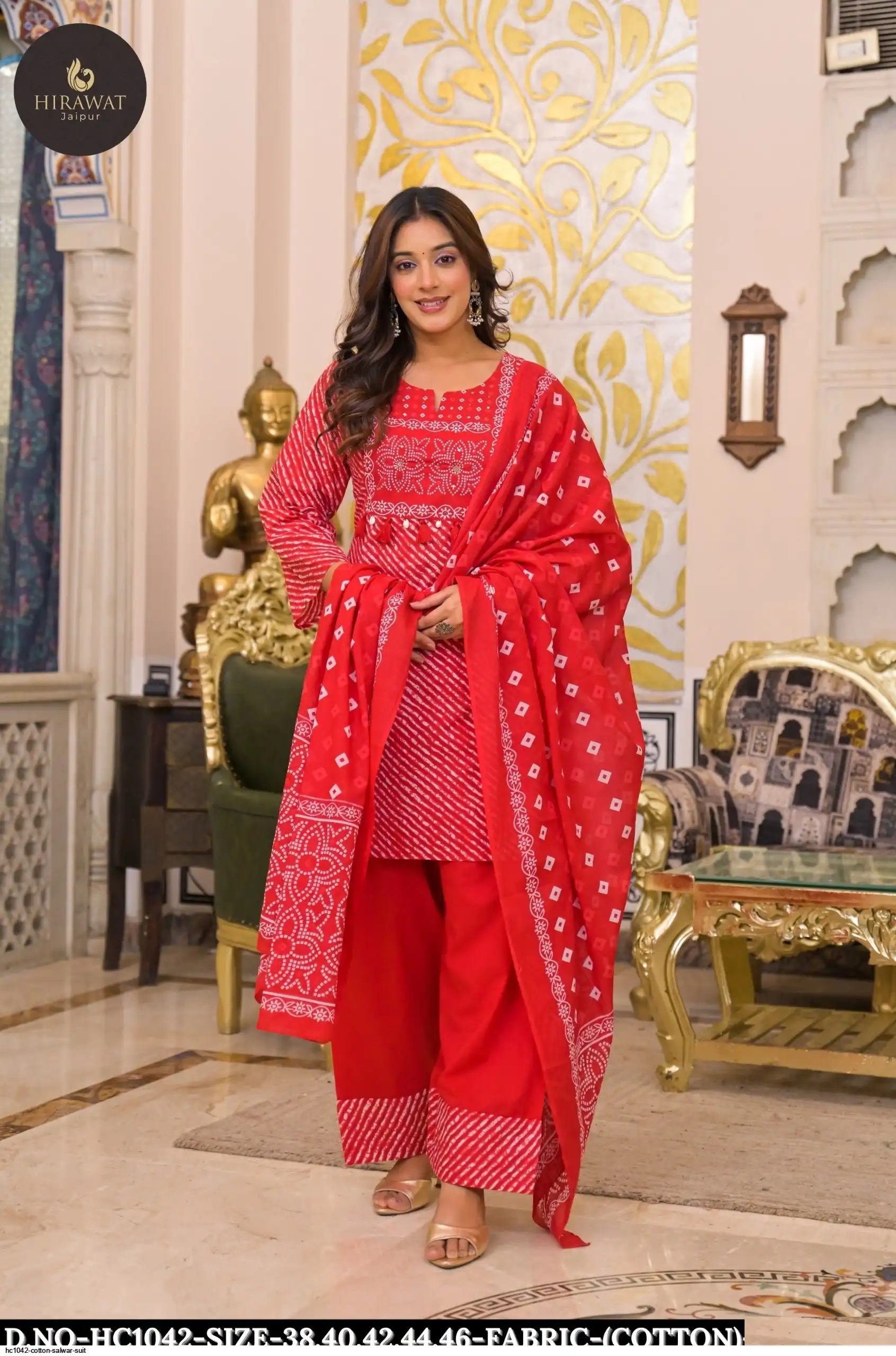 HC1042 COTTON SALWAR SUIT A