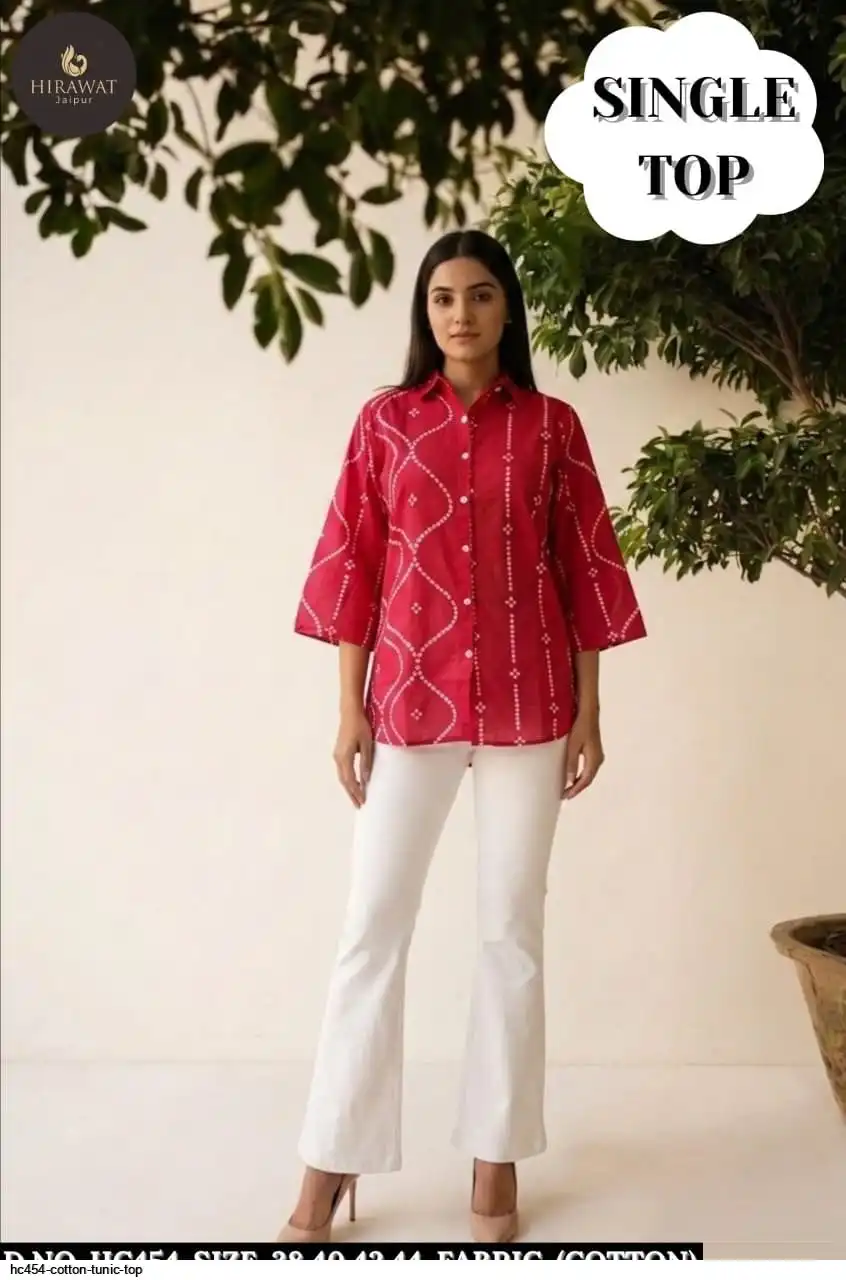 HC454 COTTON TUNIC TOP B