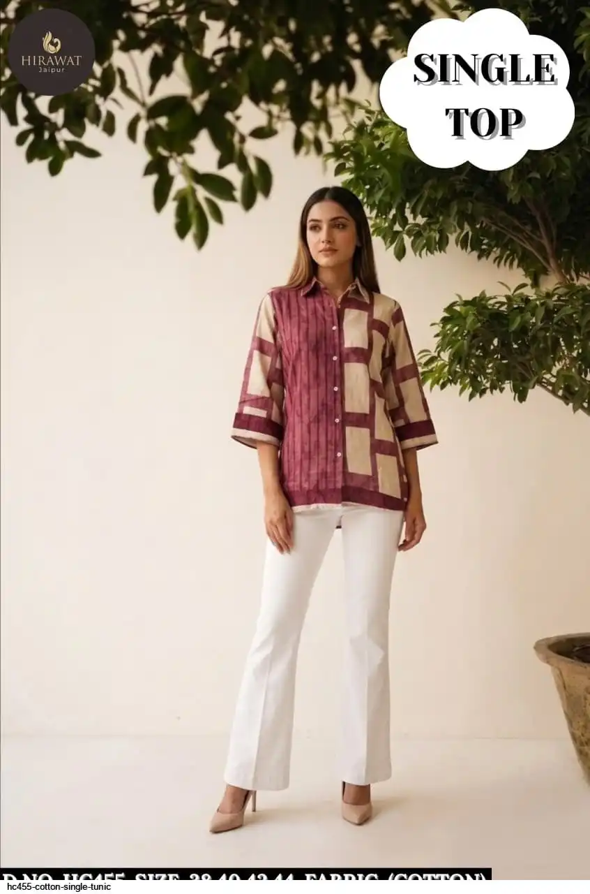 HC455 COTTON SINGLE TUNIC B
