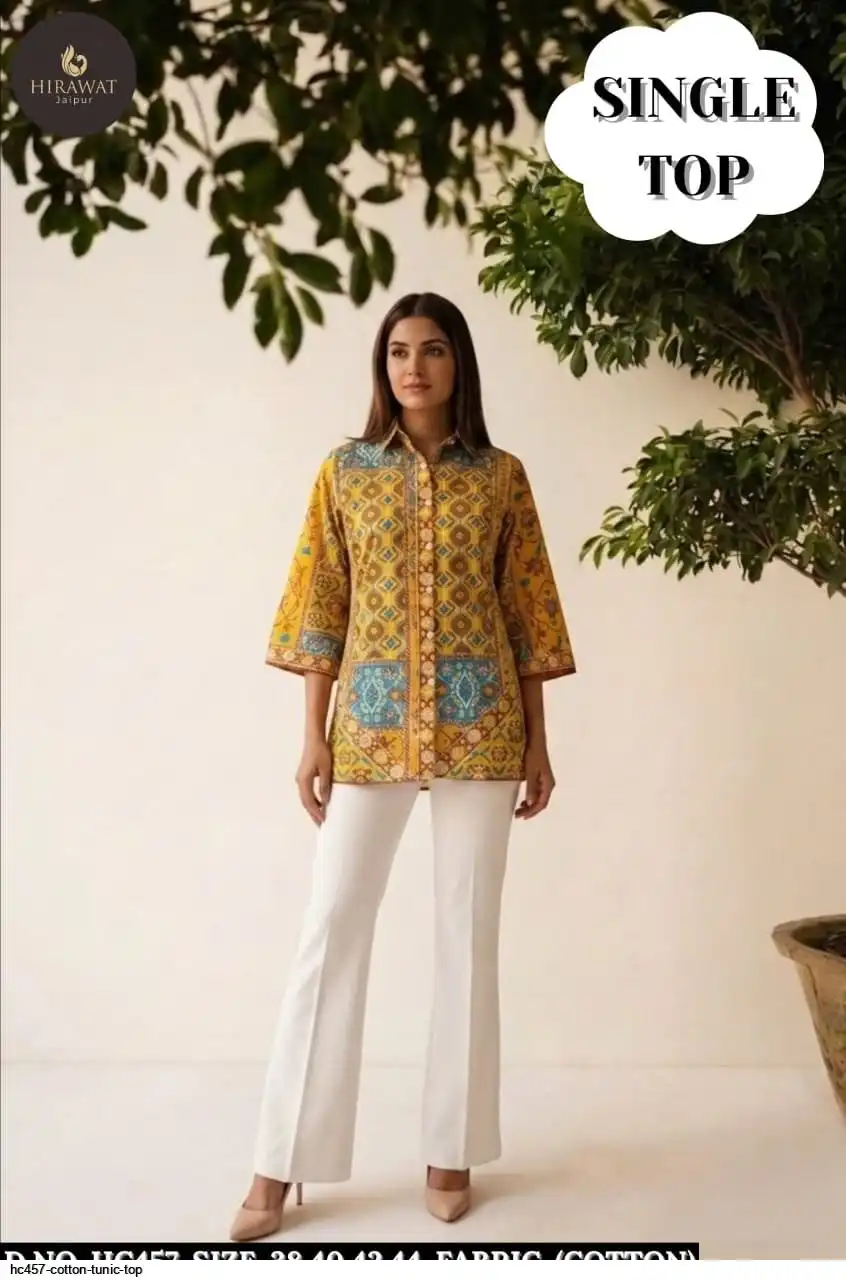 HC457 COTTON TUNIC TOP B