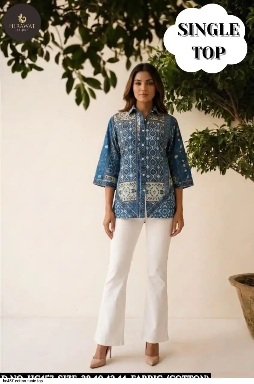 HC457 COTTON TUNIC TOP A