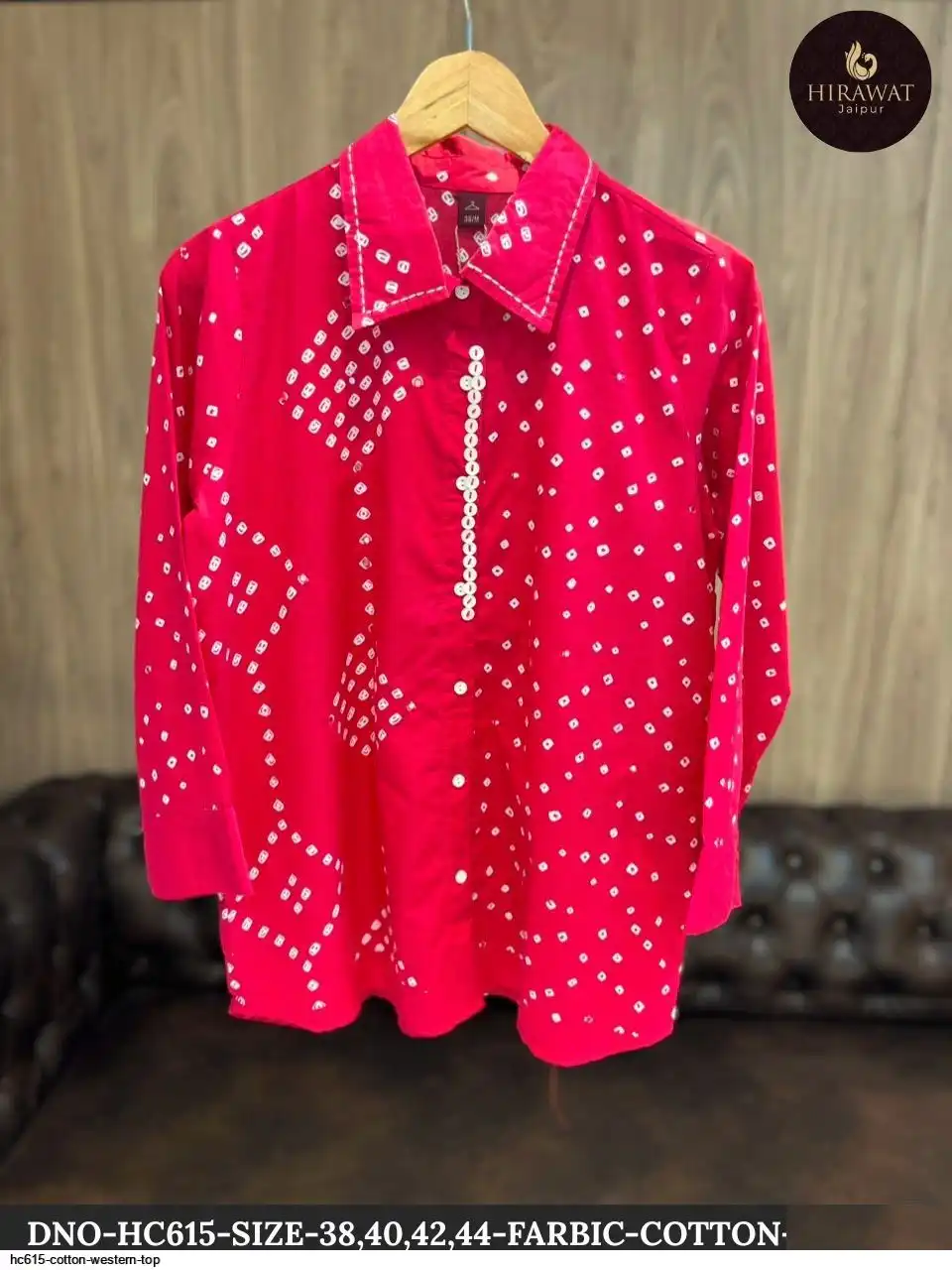 HC615 COTTON WESTERN TOP A