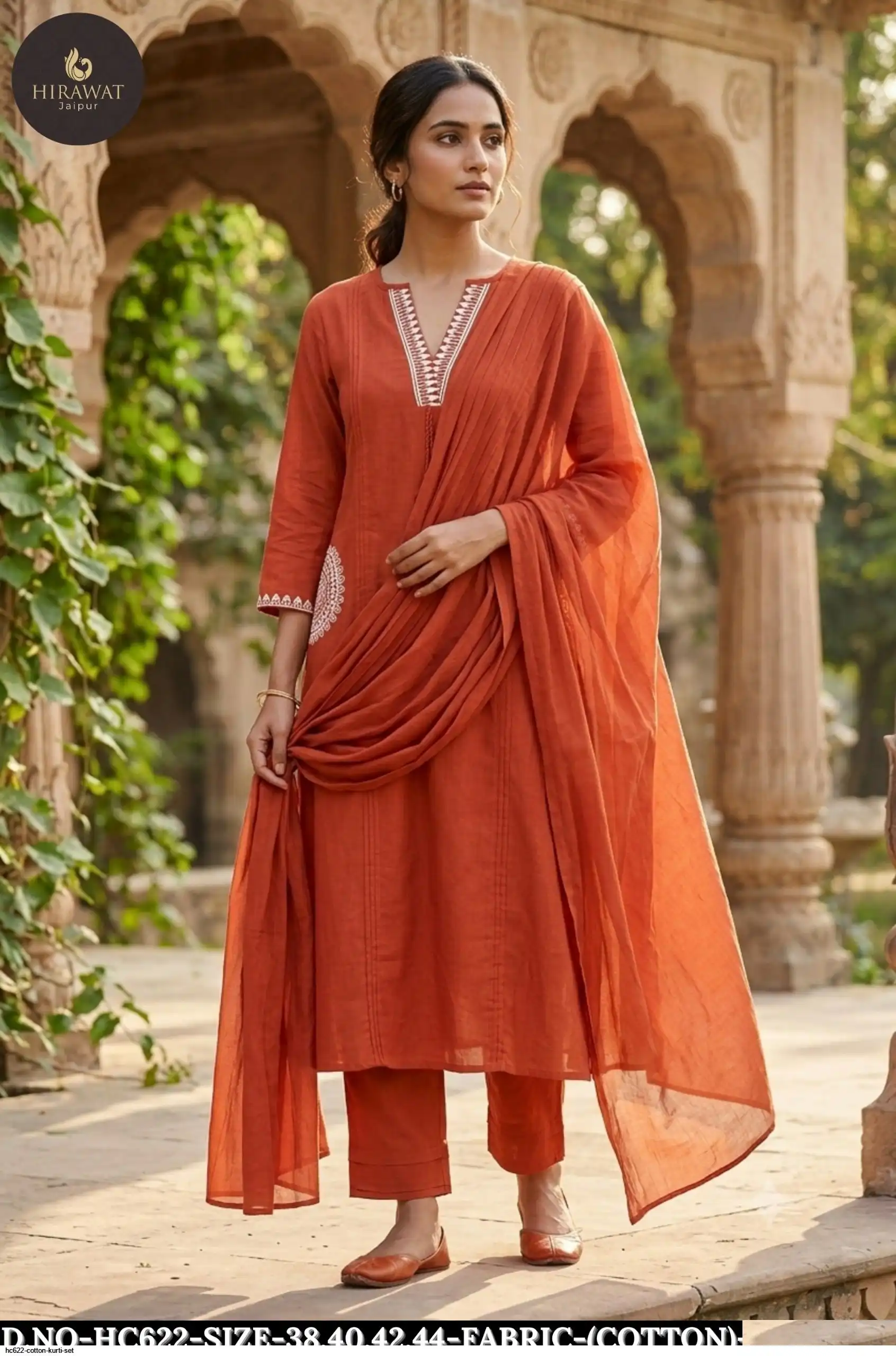 HC622 COTTON KURTI SET B