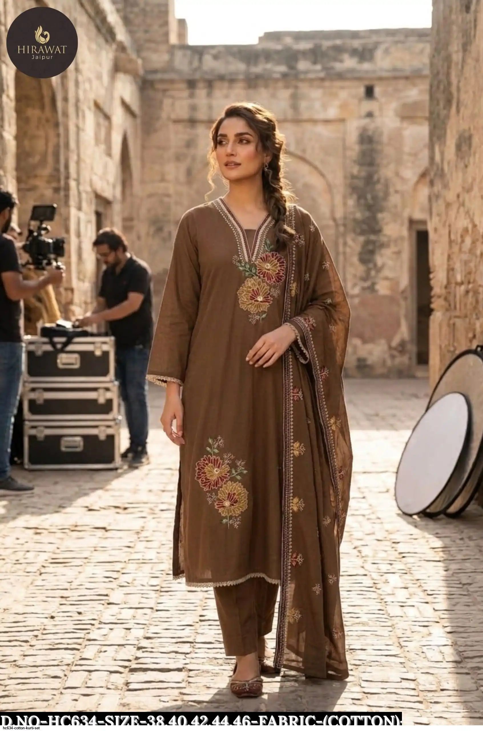 HC634 COTTON KURTI SET B