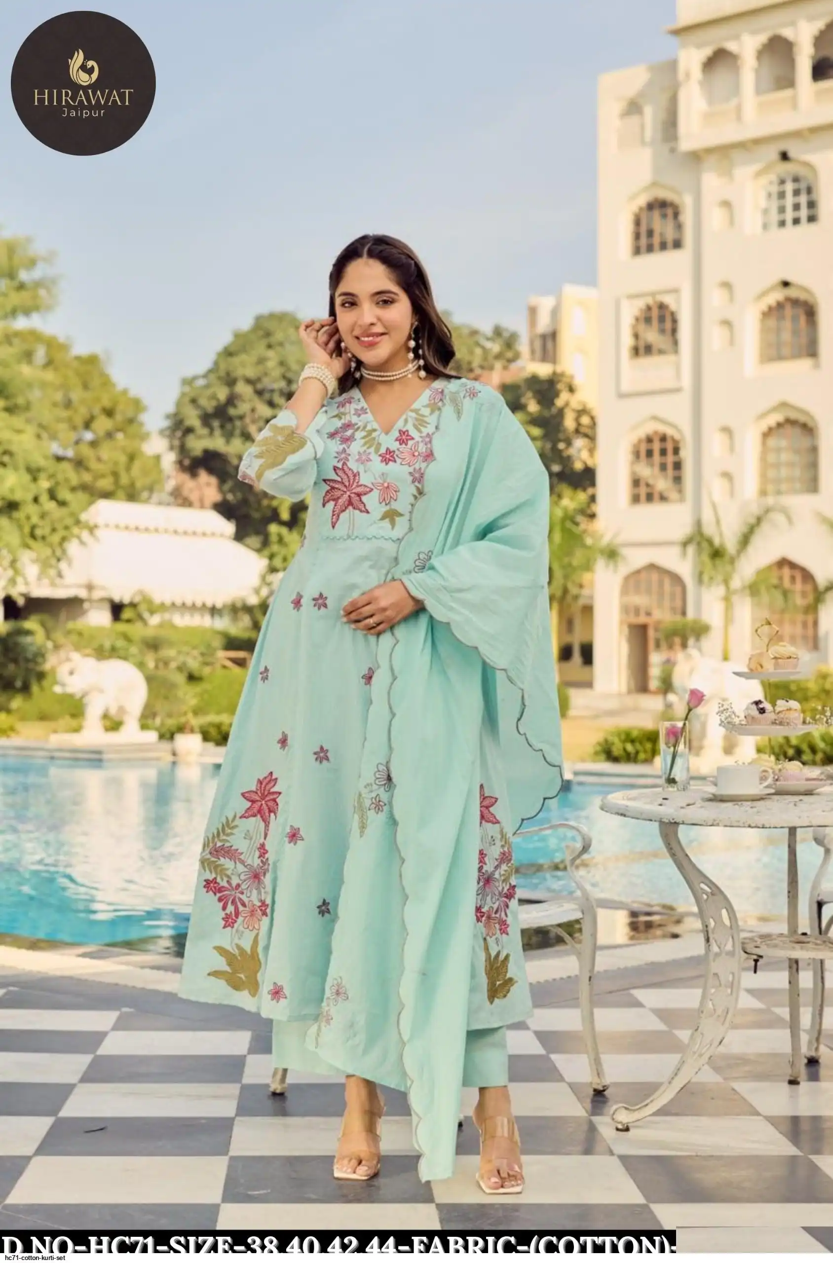 HC71 COTTON KURTI SET B