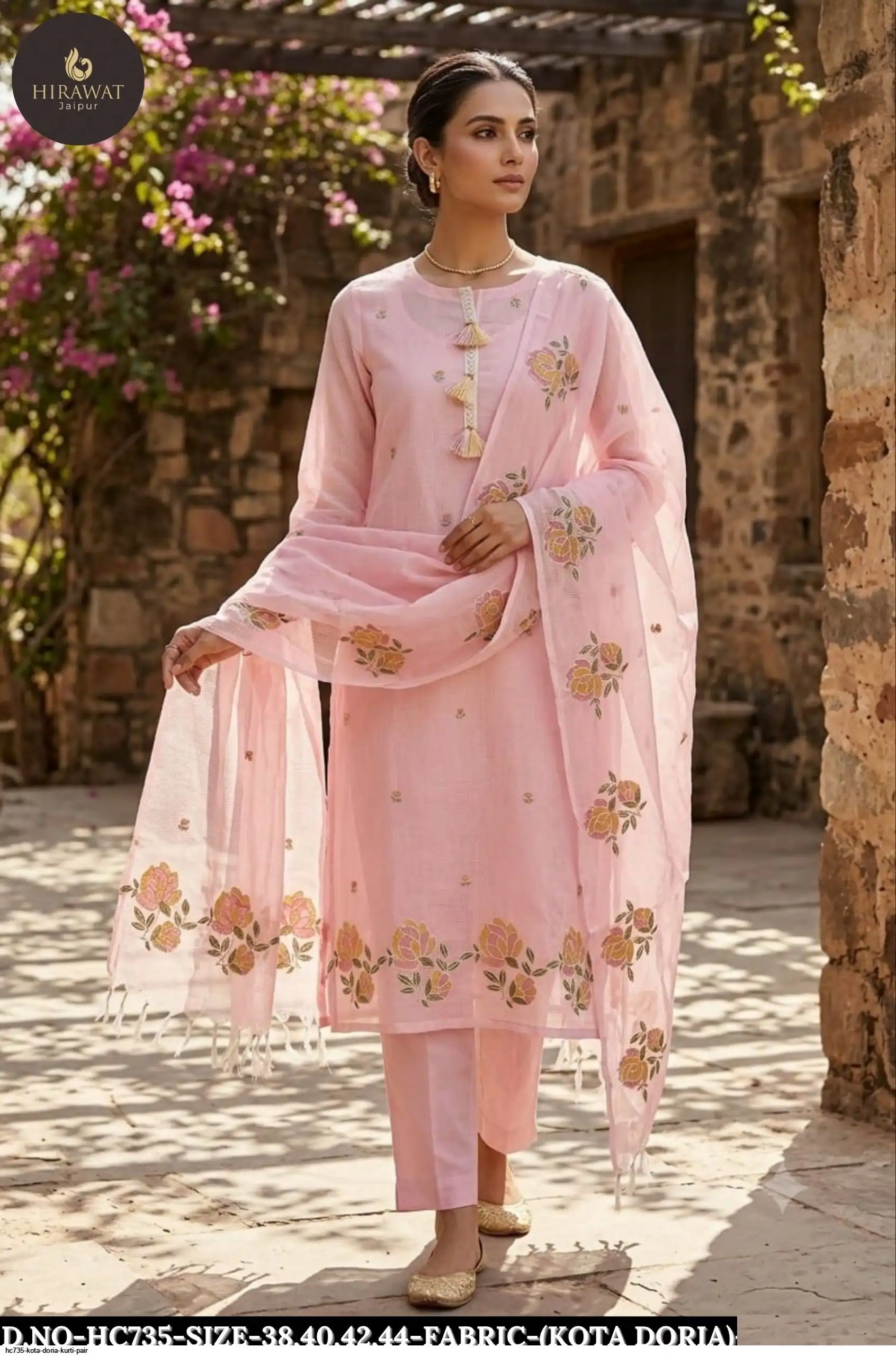 HC735 KOTA DORIA KURTI PAIR B