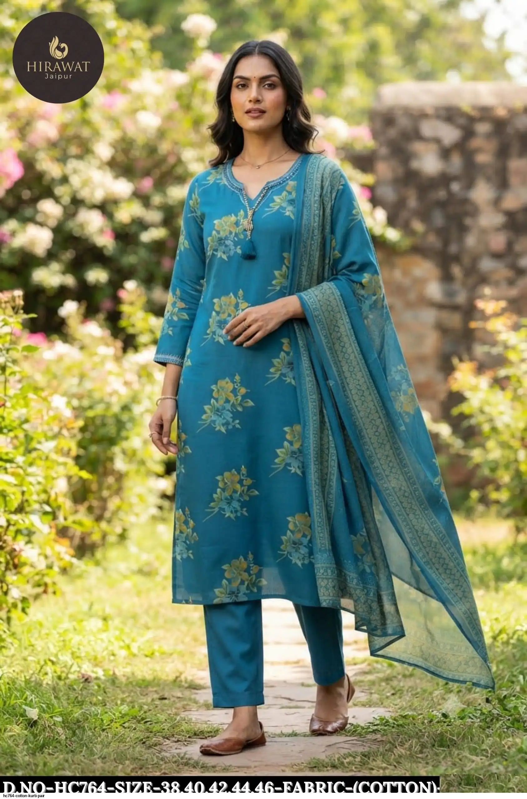 HC764 COTTON KURTI PAIR B