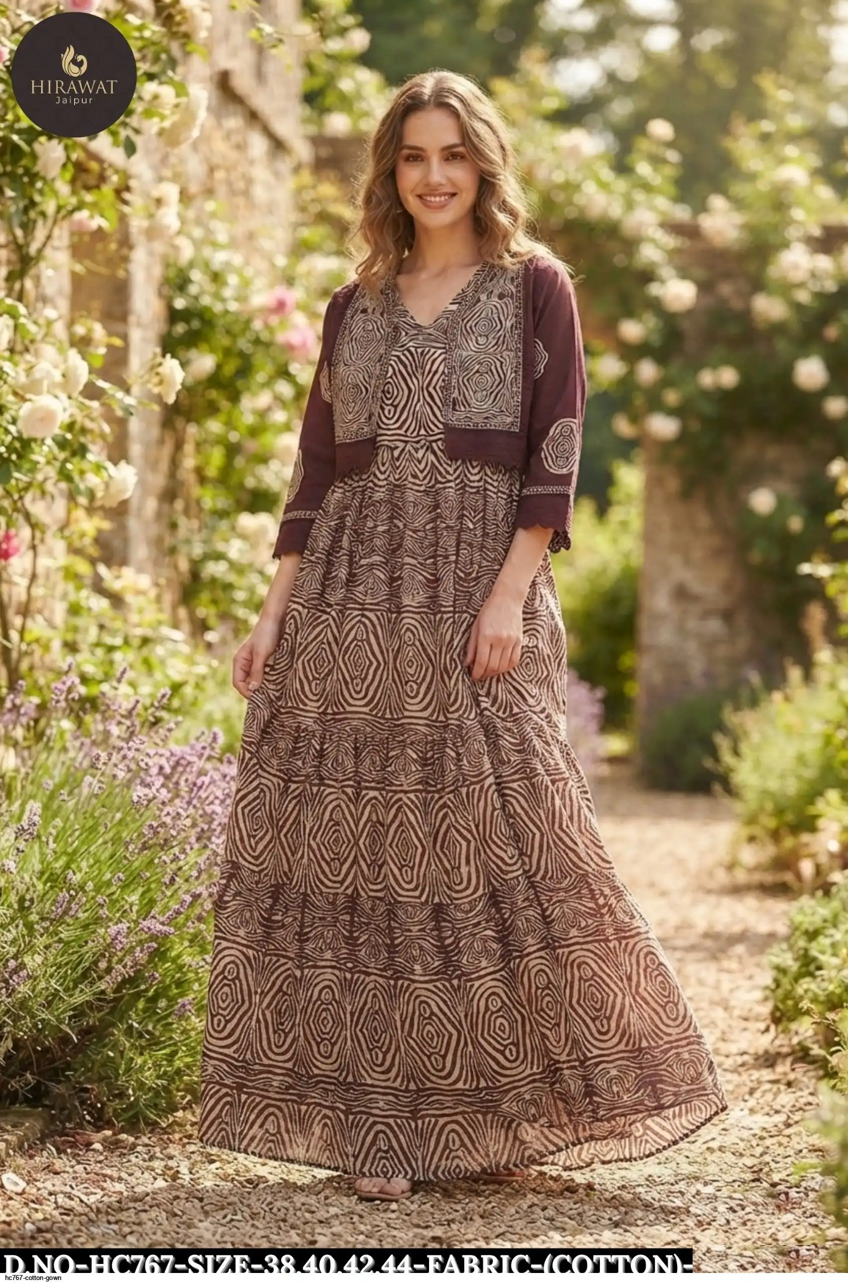 HC767 COTTON GOWN B