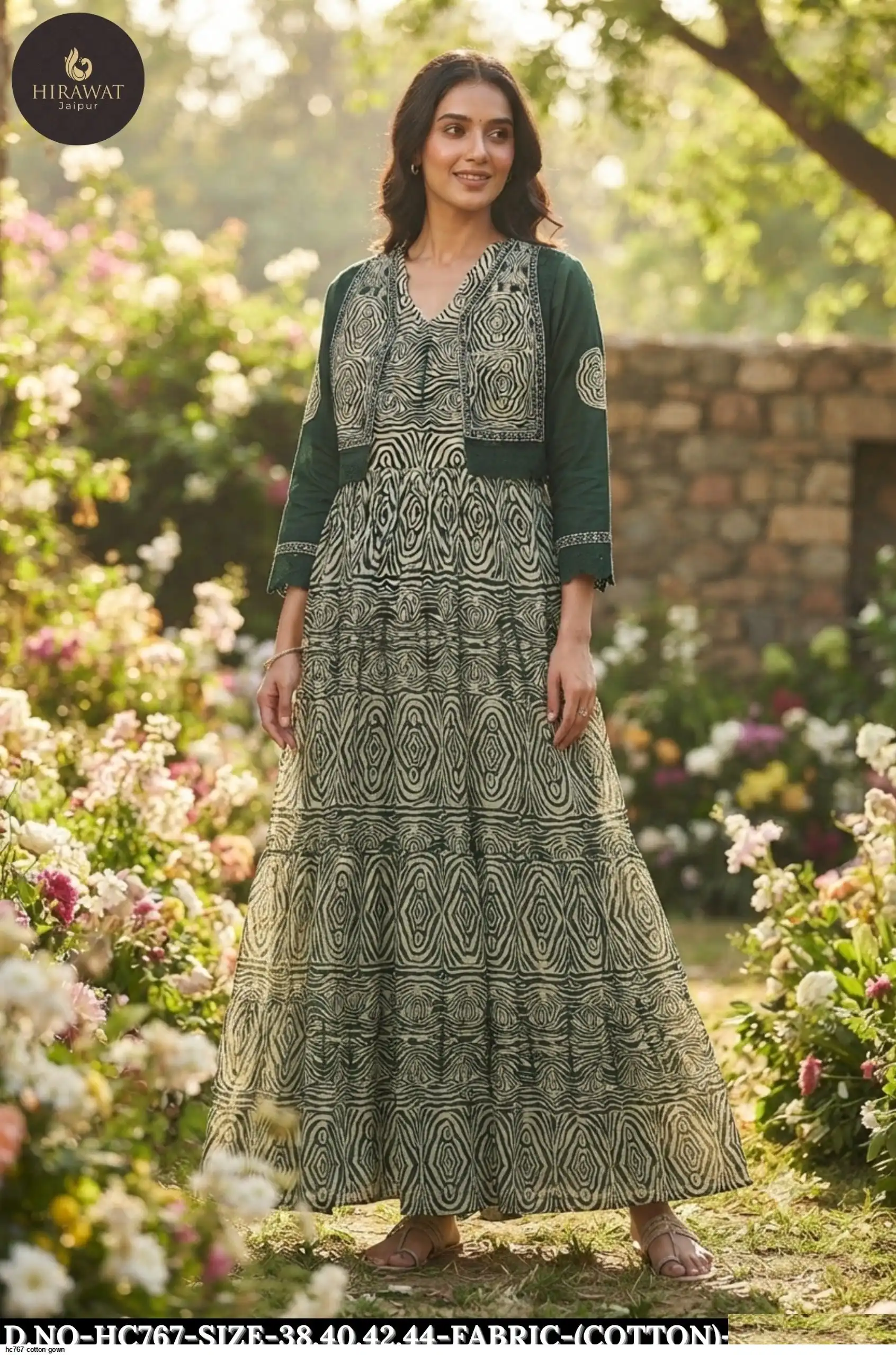 HC767 COTTON GOWN C