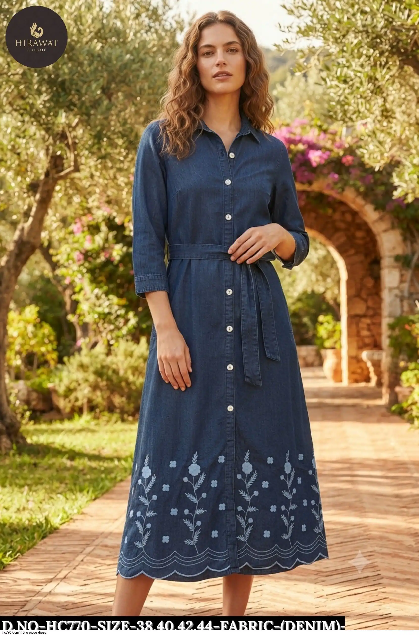 HC770 DENIM ONE PIECE DRESS A