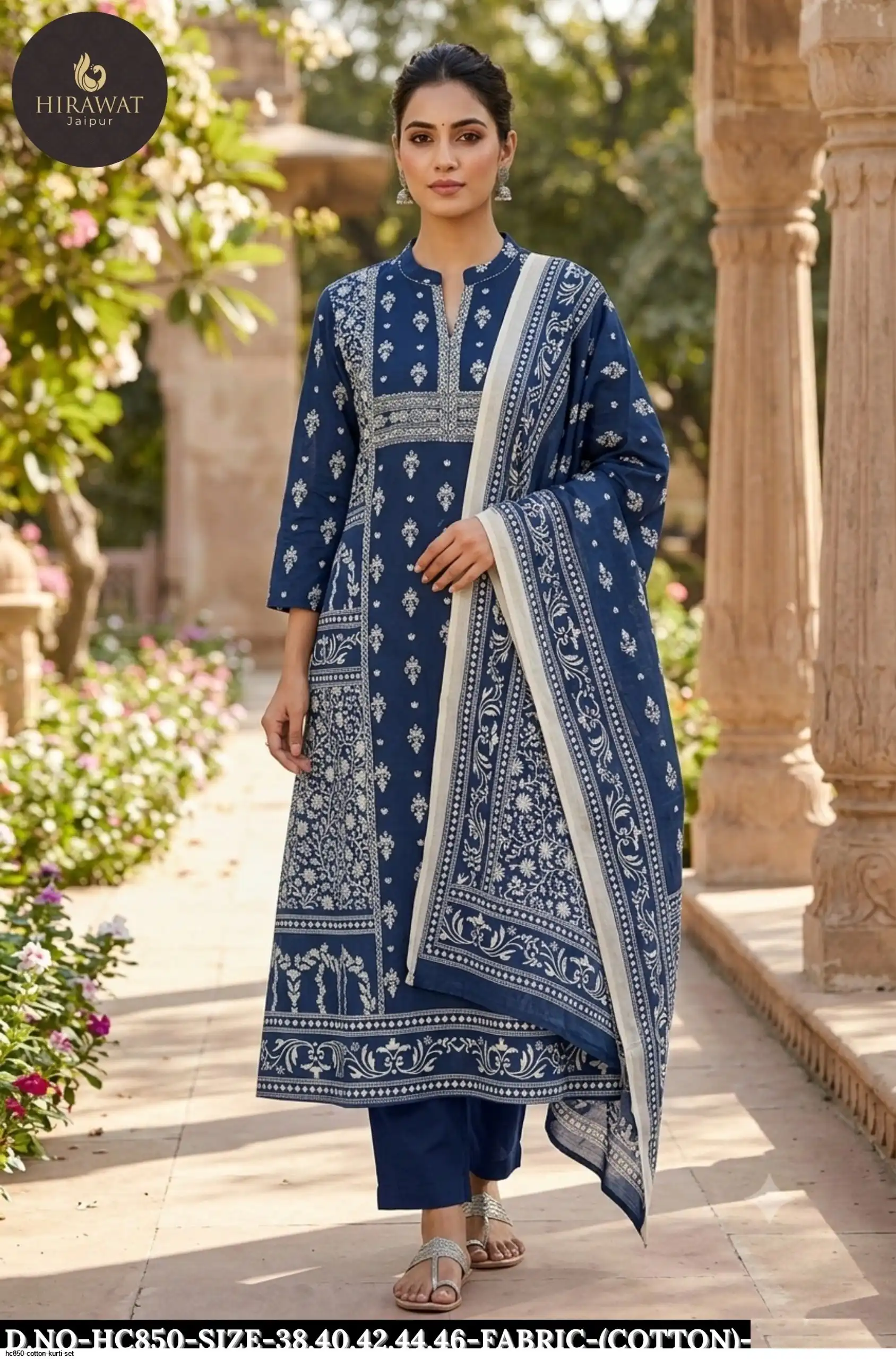 HC850 COTTON KURTI SET B