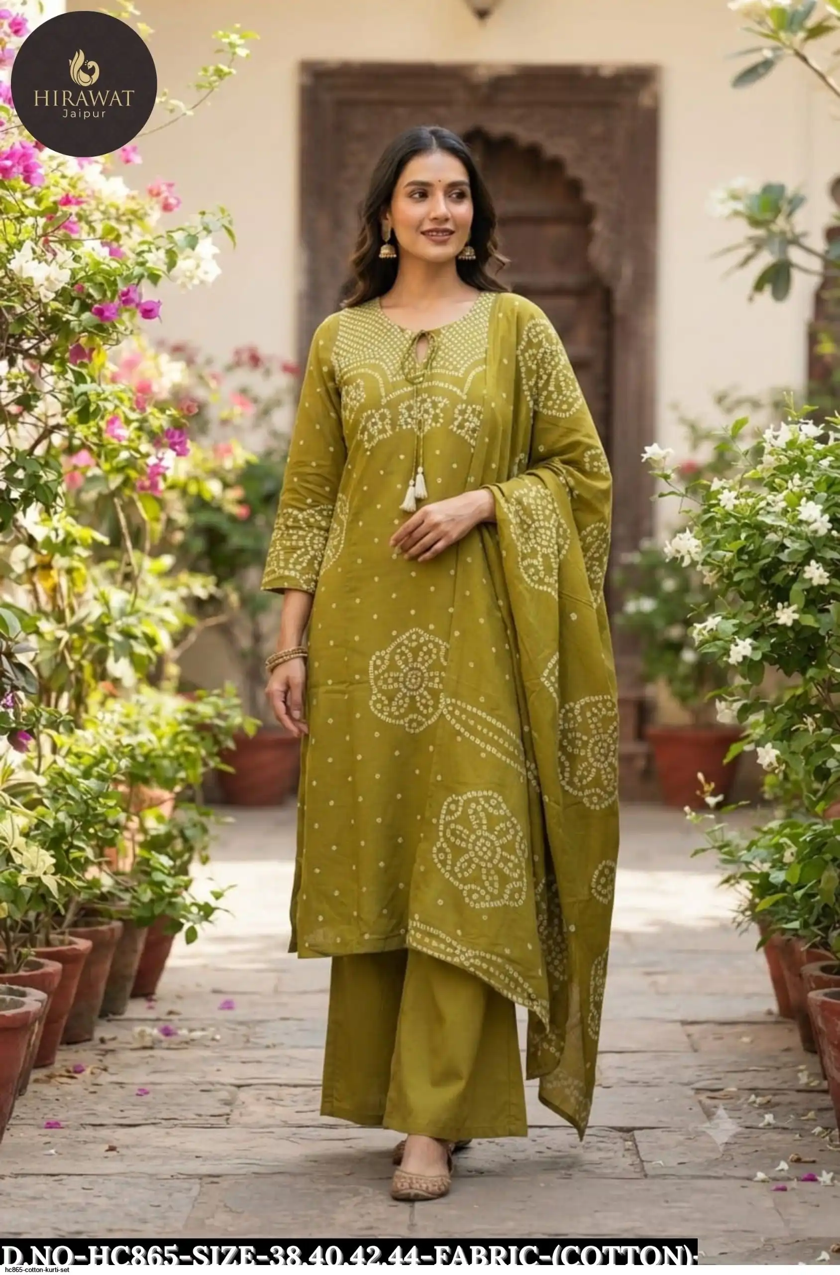 HC865 COTTON KURTI SET B