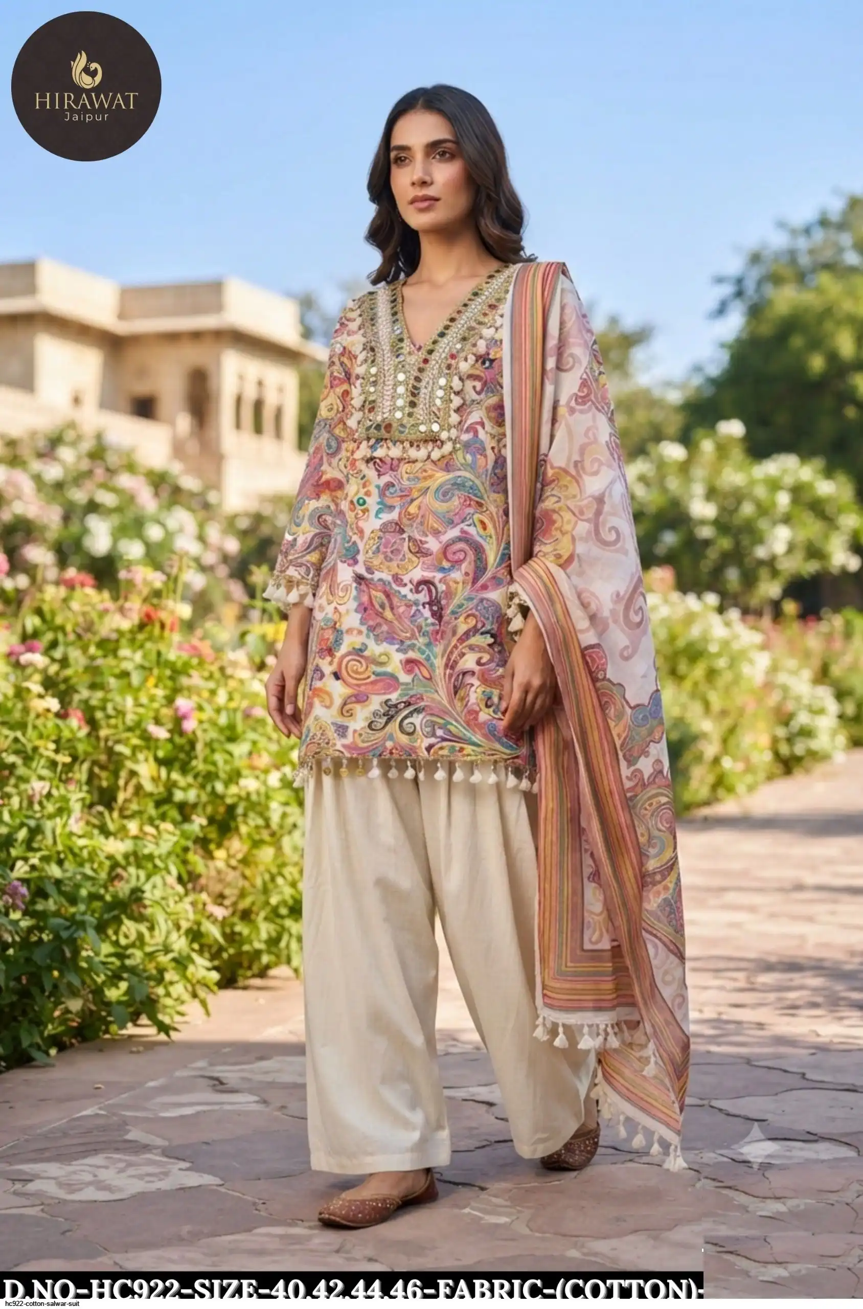 HC922 COTTON SALWAR SUIT B