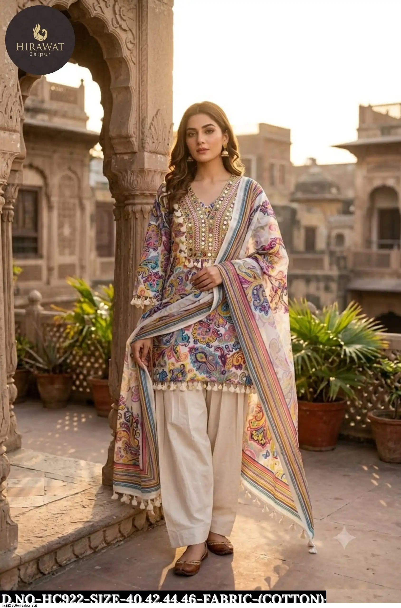 HC922 COTTON SALWAR SUIT A