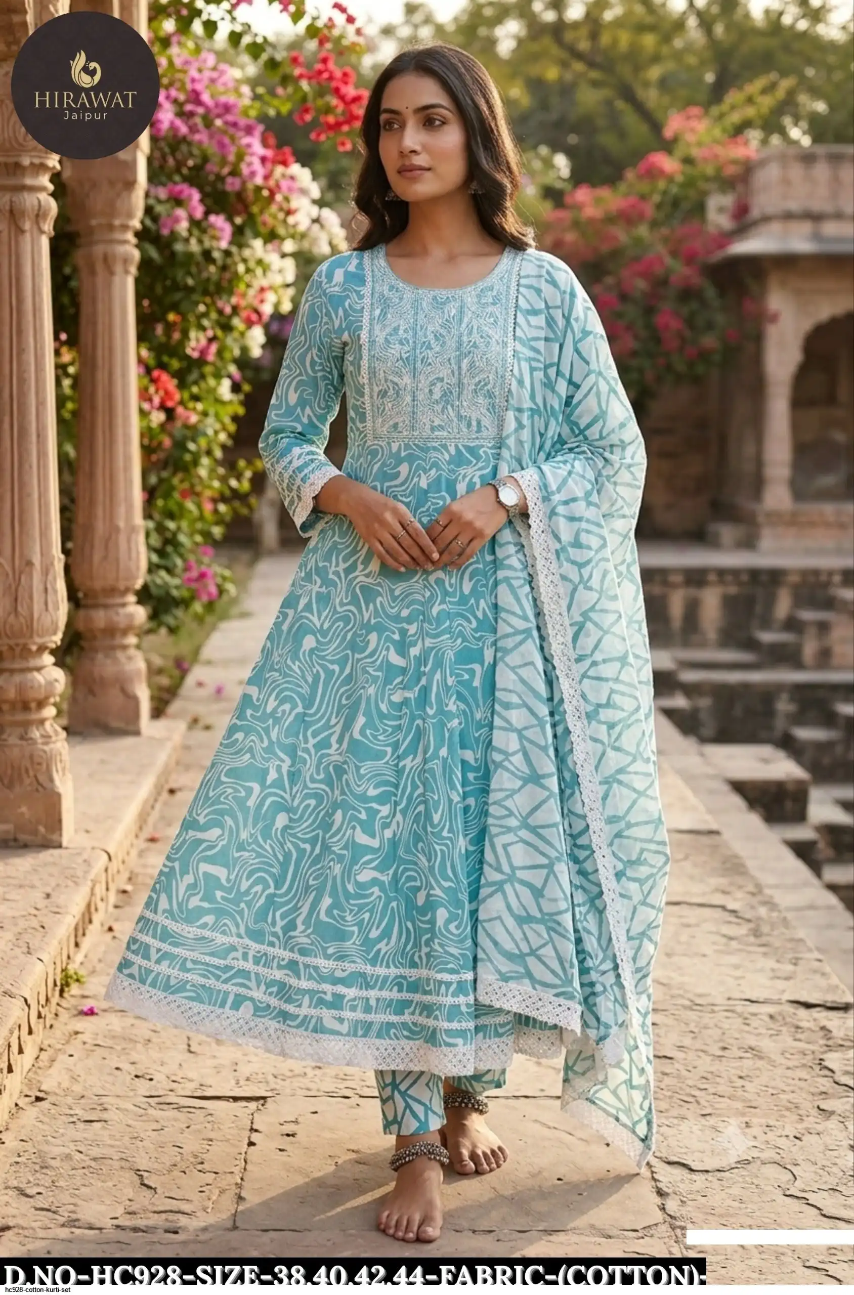 HC928 COTTON KURTI SET A