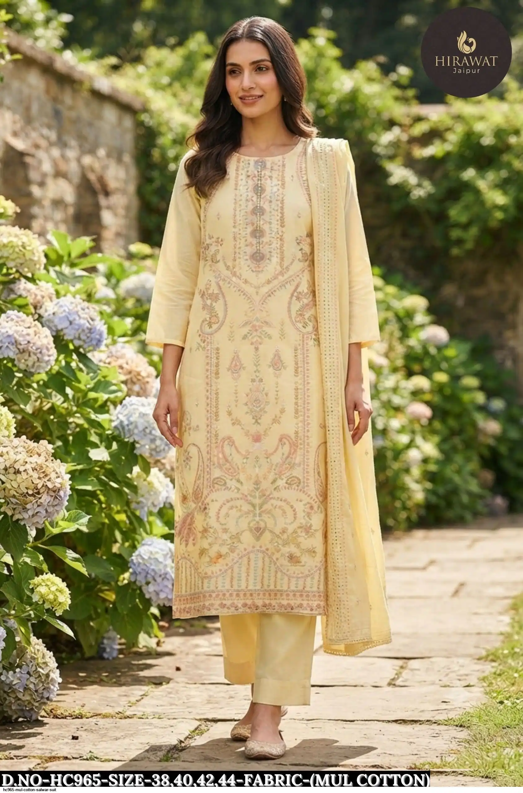 HC965 MUL COTTON SALWAR SUIT A
