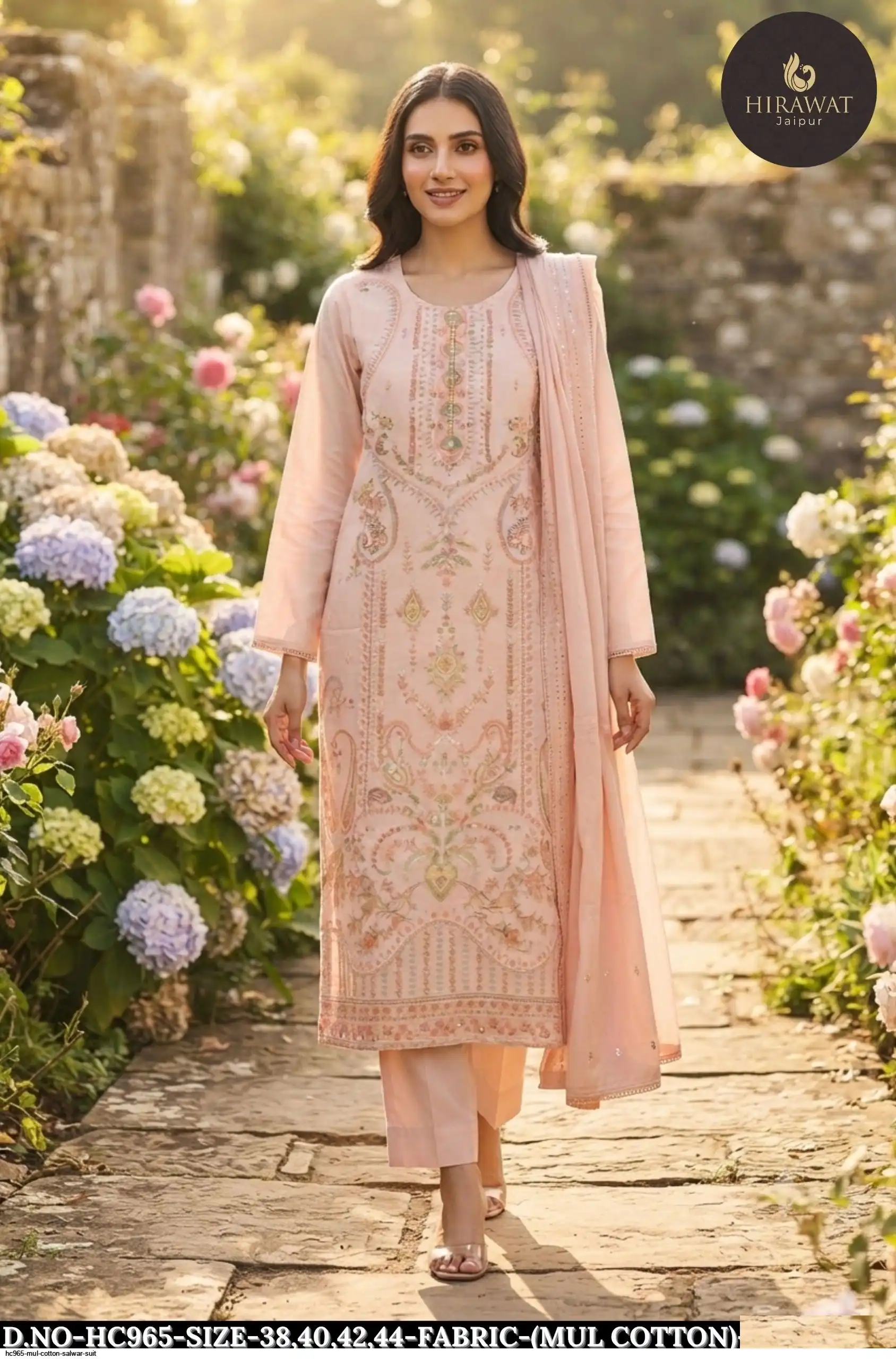 HC965 MUL COTTON SALWAR SUIT B