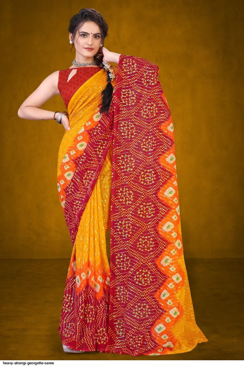 HEAVY ATRANGI Georgette SAREE