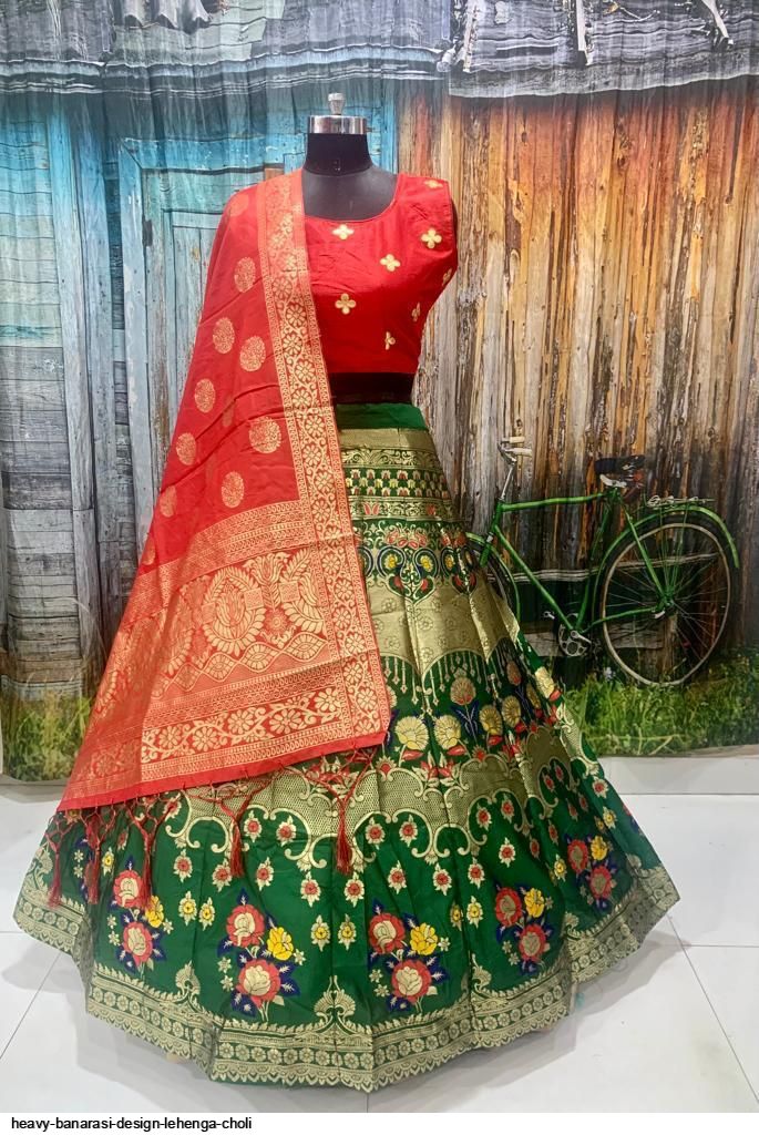 Buy Mahotsav Pink Color Brocade Fabric Lehenga -4708 Online at Low Prices  in India - Paytmmall.com