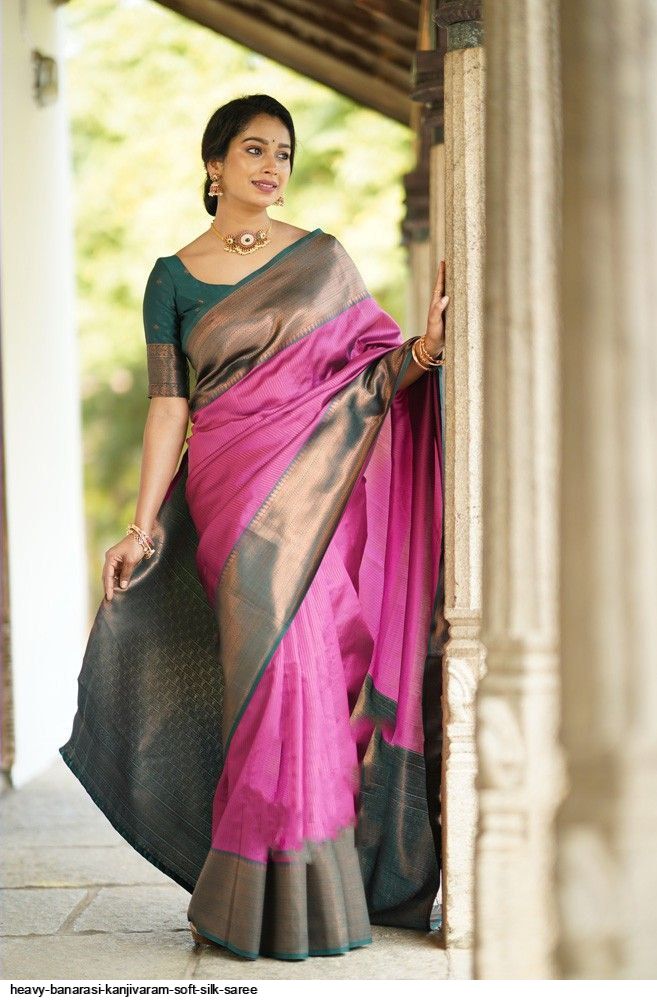 Glamorous Grey Soft Kanjivaram Silk saree dvz0002957 - Dvanza.com