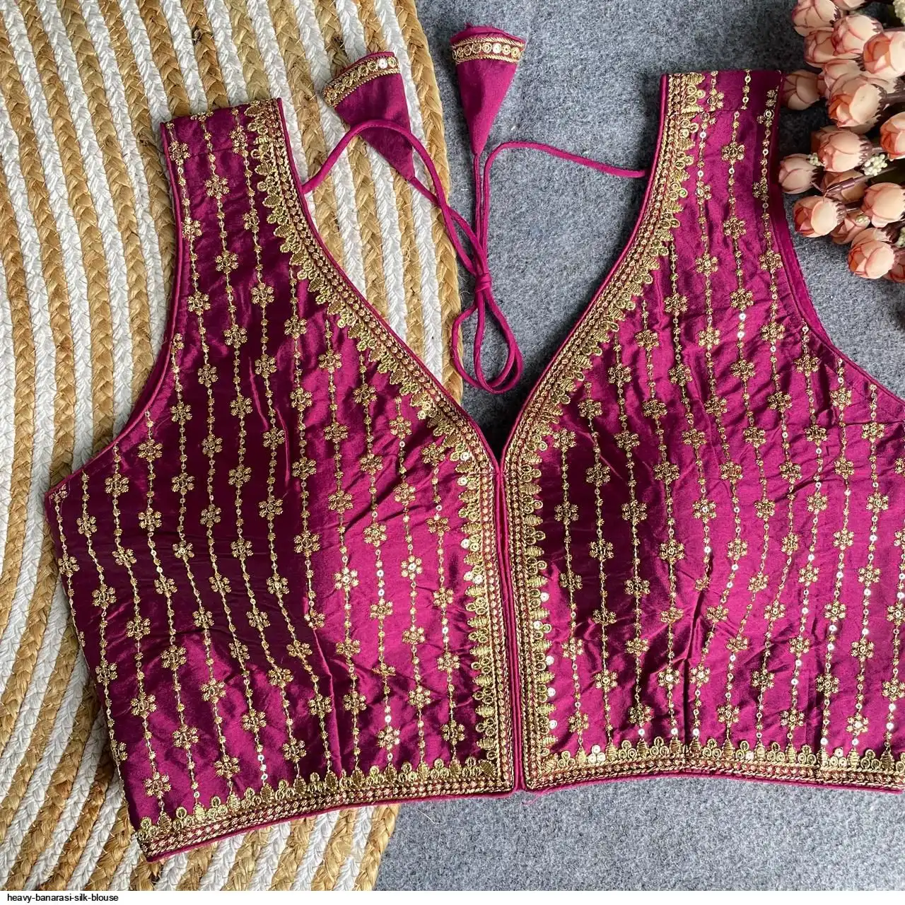 HEAVY BANARASI SILK BLOUSE 2