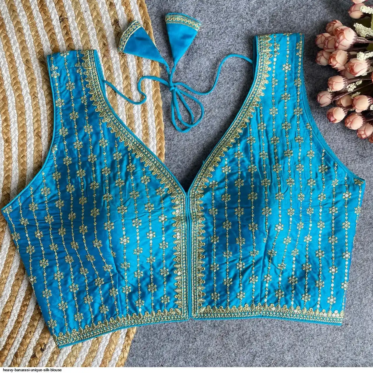 HEAVY BANARASI UNIQUE SILK BLOUSE 5