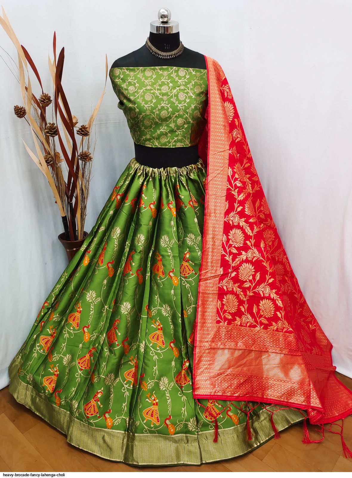 Heavy Brocade Fancy Lahenga Choli