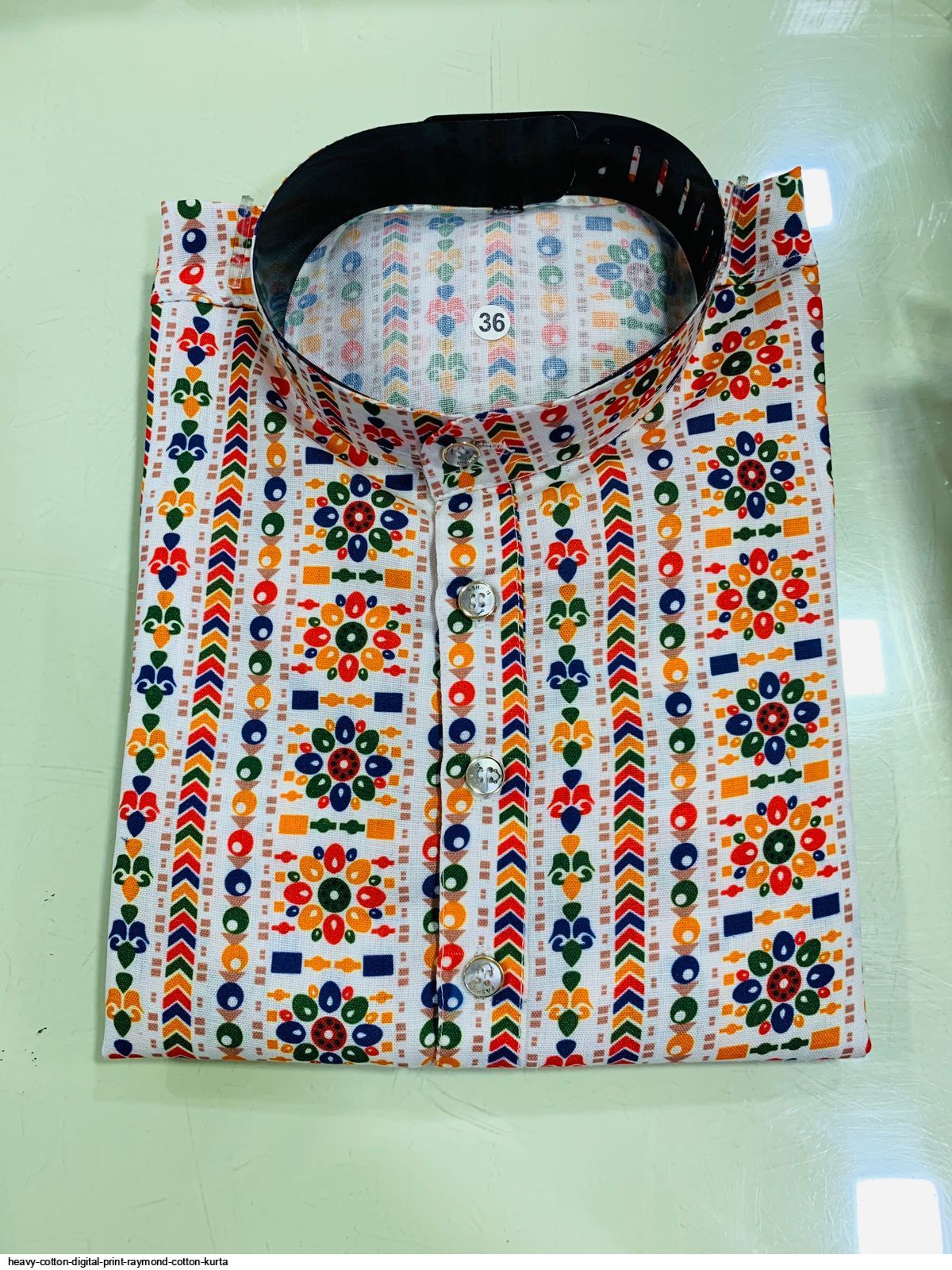 HEAVY COTTON DIGITAL PRINT RAYMOND COTTON KURTA E