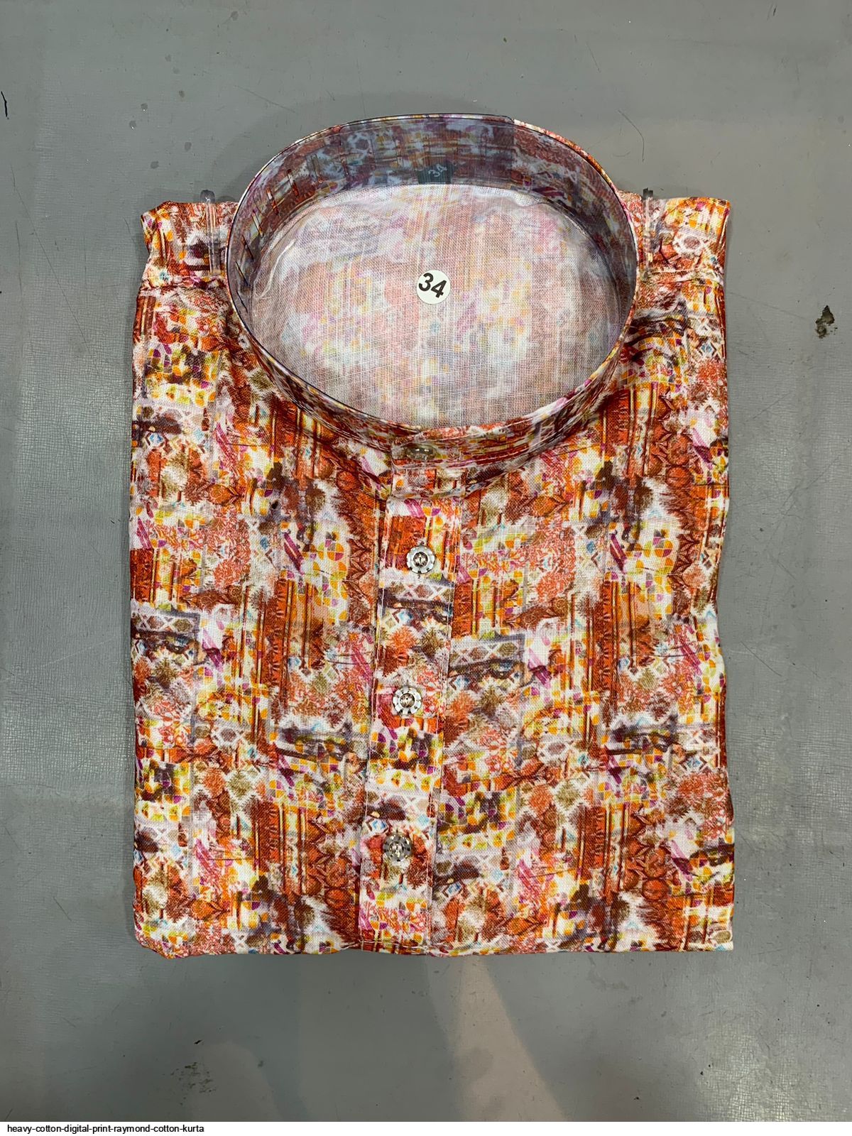 HEAVY COTTON DIGITAL PRINT RAYMOND COTTON KURTA M