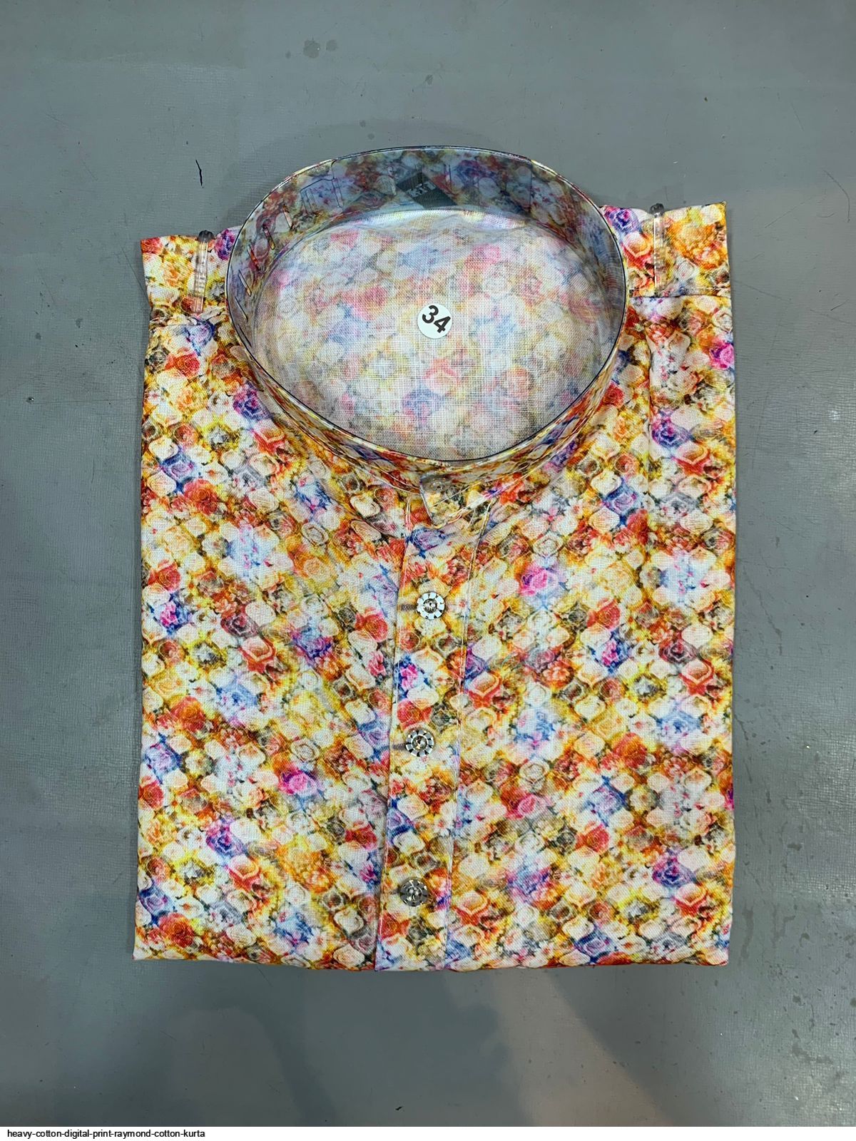 HEAVY COTTON DIGITAL PRINT RAYMOND COTTON KURTA J