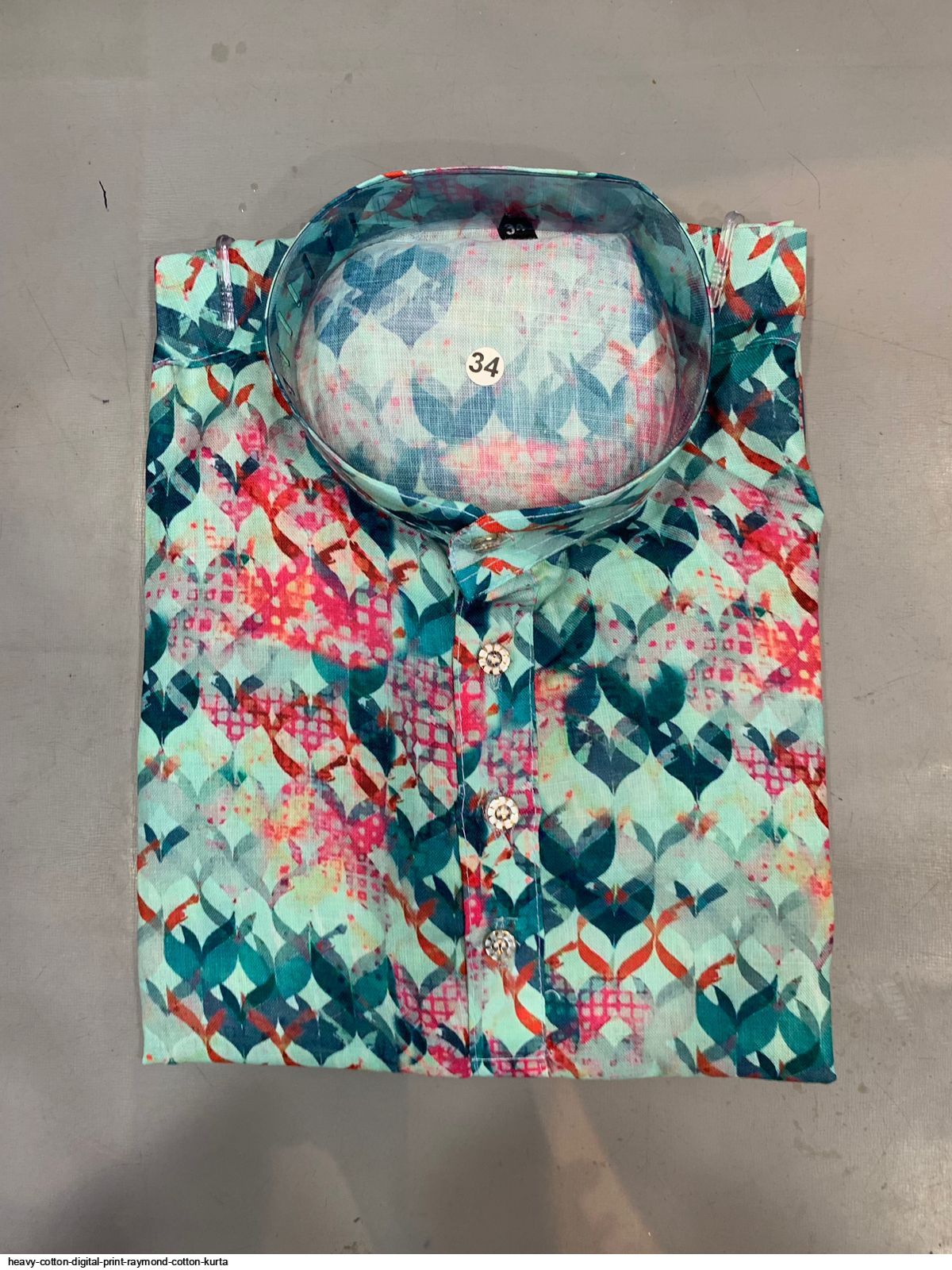 HEAVY COTTON DIGITAL PRINT RAYMOND COTTON KURTA L